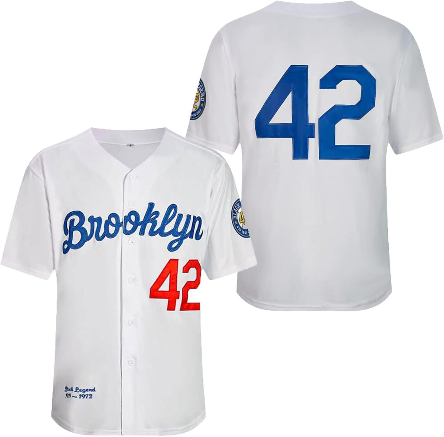 Men's Black Legend Baseball Jersey Number 42 Vintage Embroidered Retro Lightsout Jerseys Shirts baseball jersey product view 1