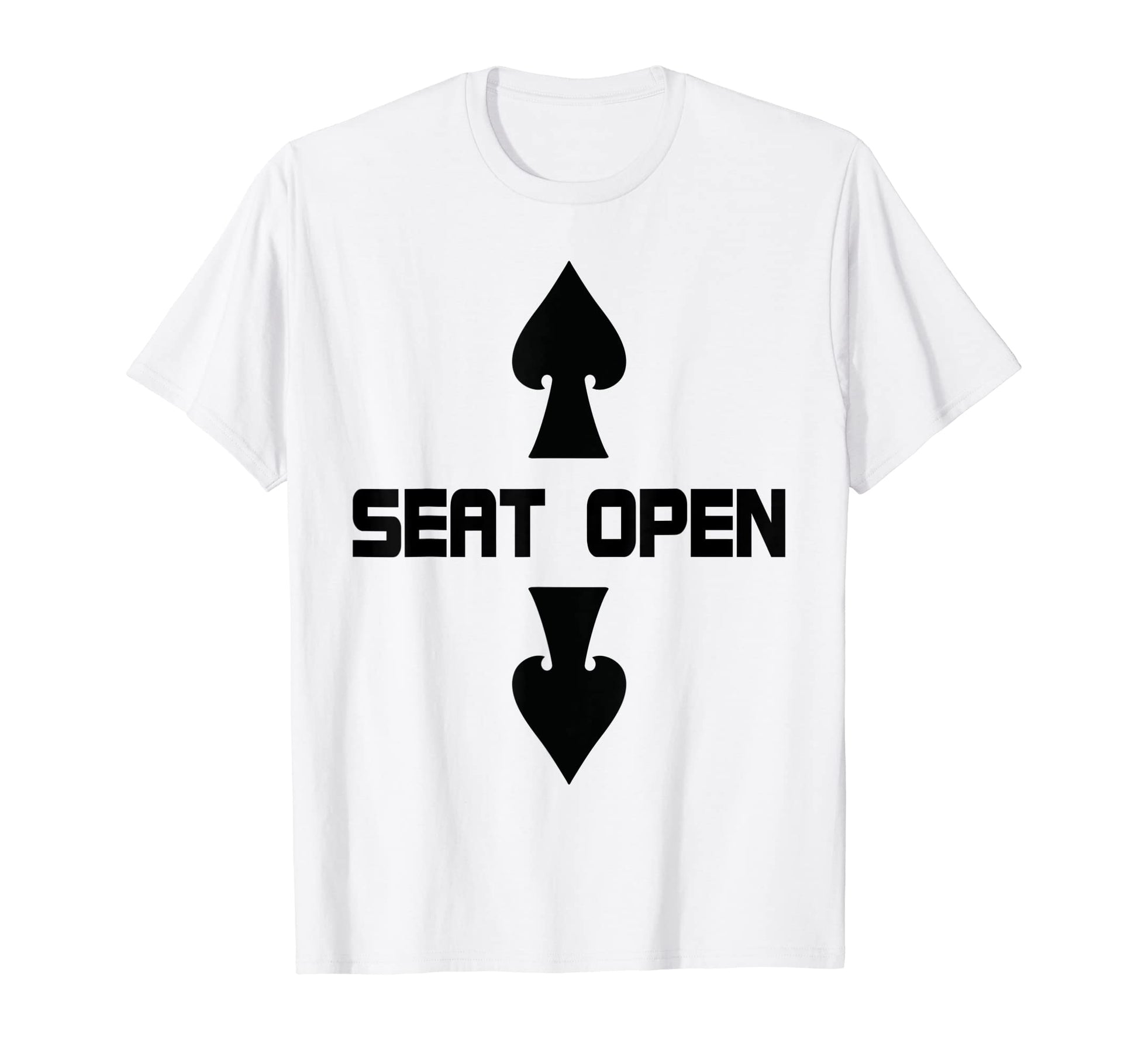 Mens Seat Open Two Seater Funny T-Shirt - Fun Novelty Design for Adults - T-Shirt, Sweatshirt, Hoodie