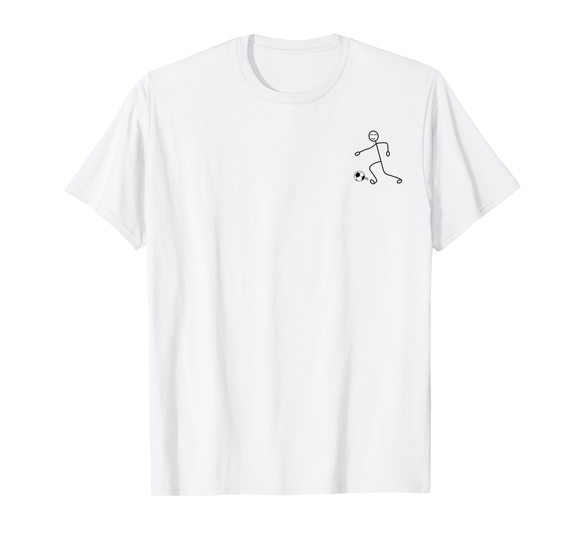 Stick Figure Soccer Player Stick Figure T-Shirt - Trendy Graphic Unisex - T-Shirt, Sweatshirt, Hoodie