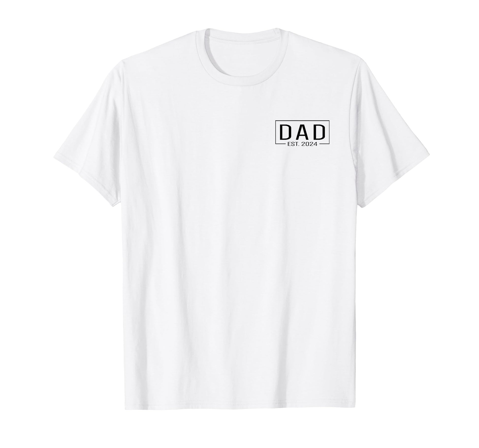 Dad Est 2024 Logo Promoted To Dad 2024 T-Shirt - Trendy Graphic for Adults - T-Shirt, Sweatshirt, Hoodie