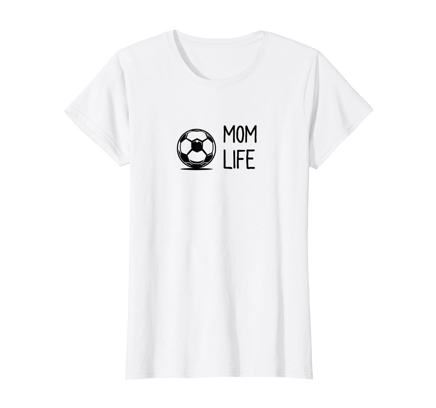 Soccer Ball Mom Life Subtle Black T-Shirt - Unique Graphic for Adults - T-Shirt, Sweatshirt, Hoodie
