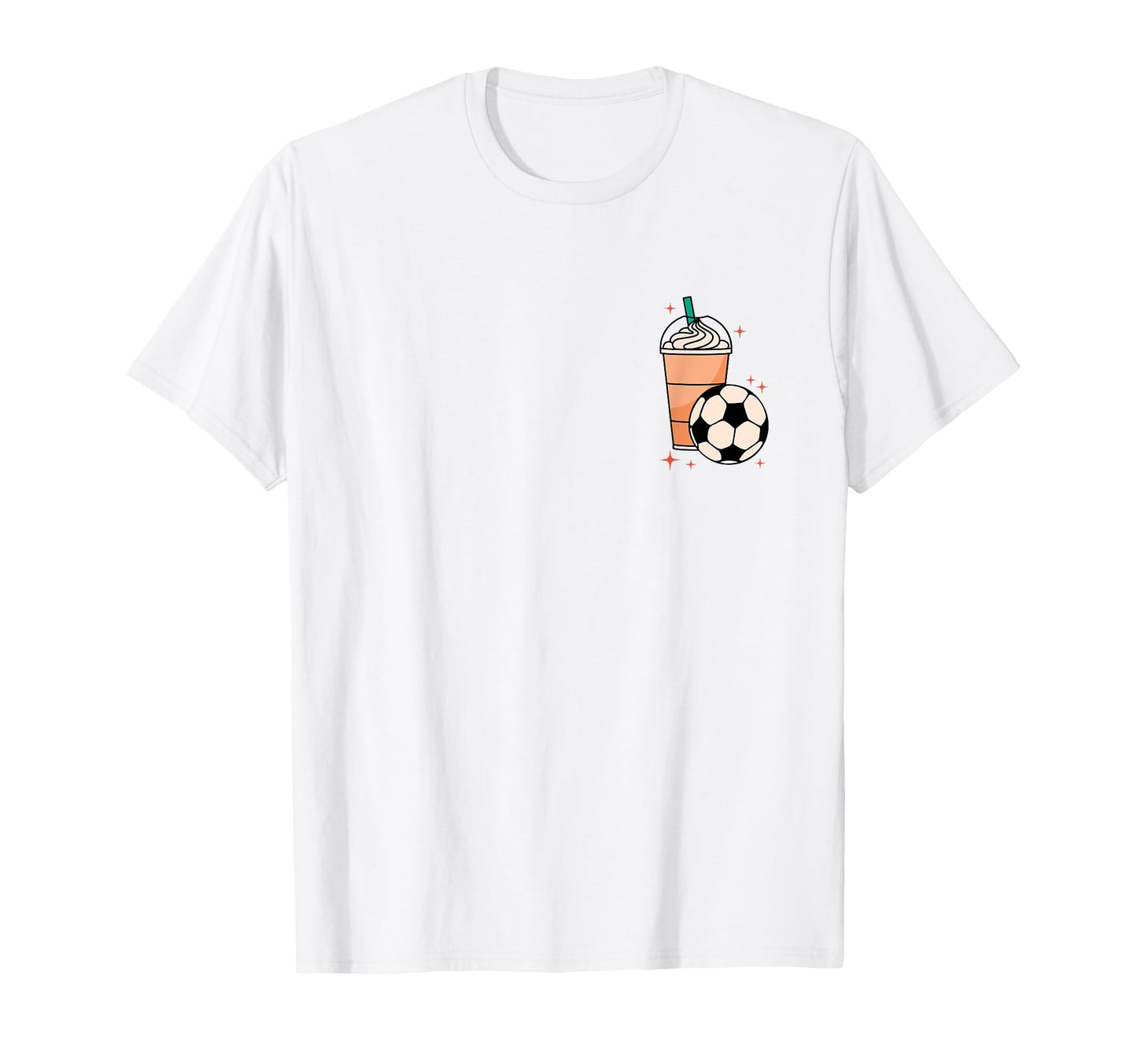 Weekends Iced Coffee And Soccer Groovy T-Shirt - Unique Graphic Men Women - T-Shirt, Sweatshirt, Hoodie
