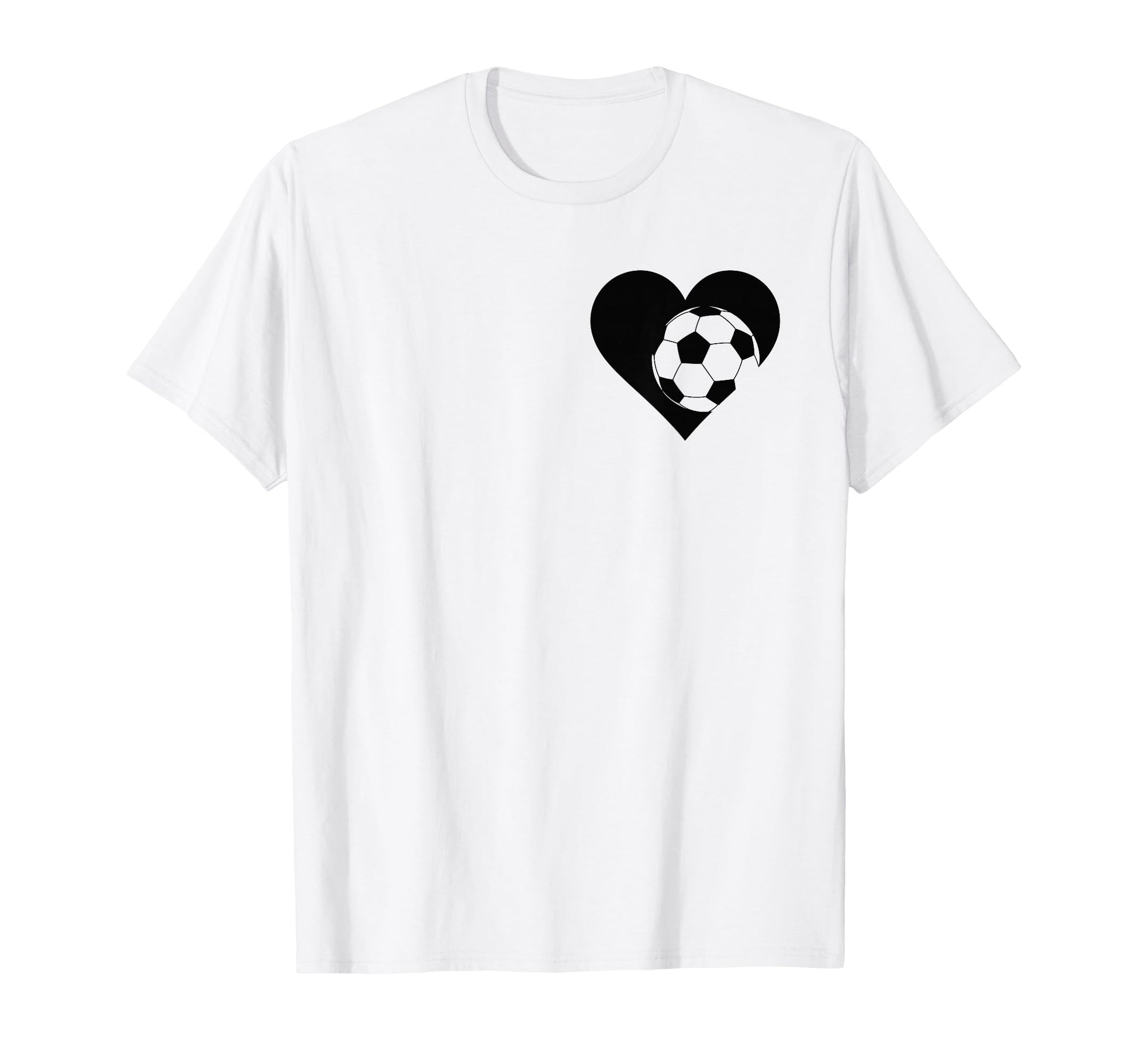 Soccer Love Heart Fans And Players T-Shirt - Unique Graphic for Adults - T-Shirt, Sweatshirt, Hoodie