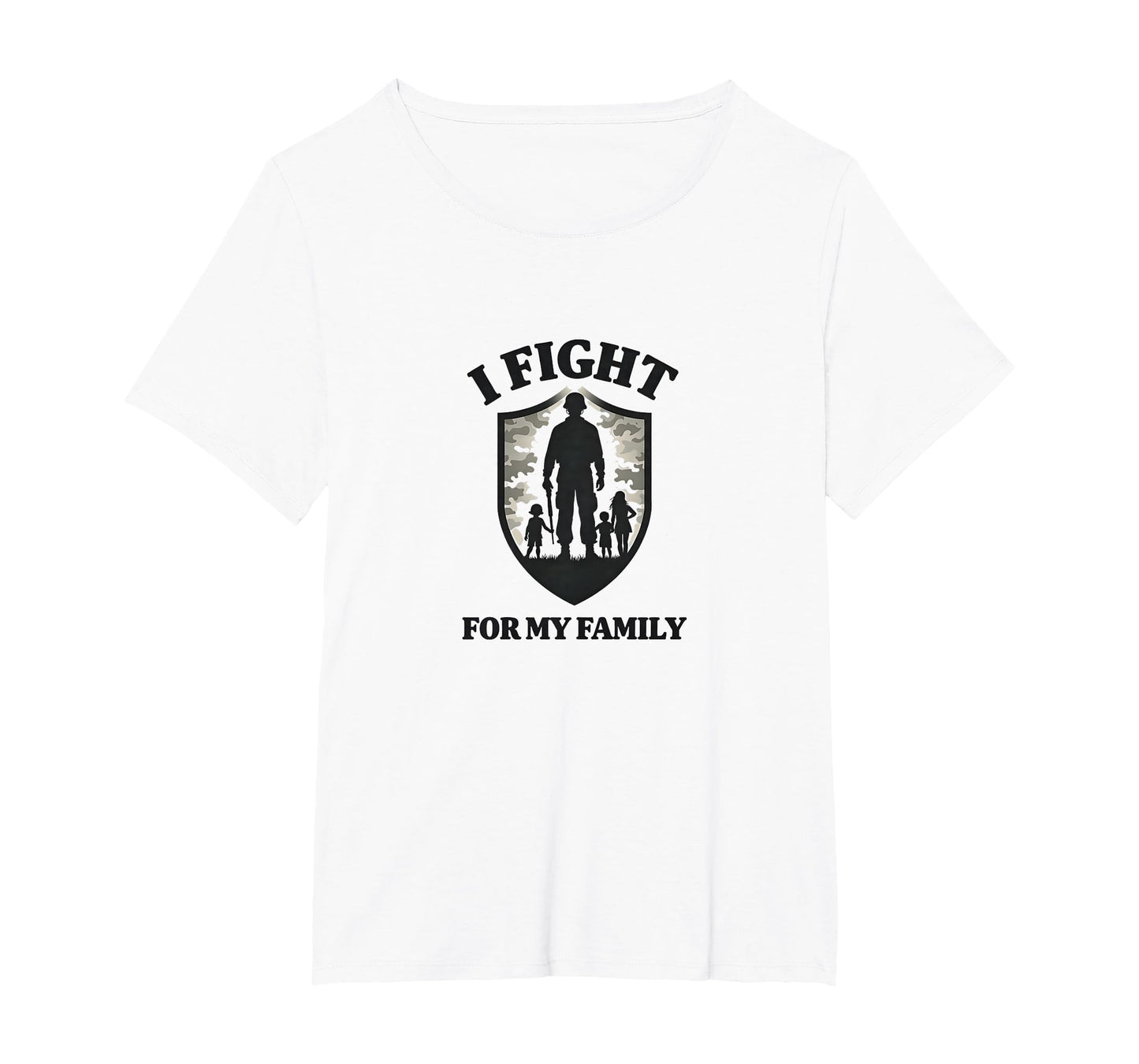 Army Dads I Fight My Family Military T-Shirt - Graphic Print Men Women - T-Shirt, Sweatshirt, Hoodie