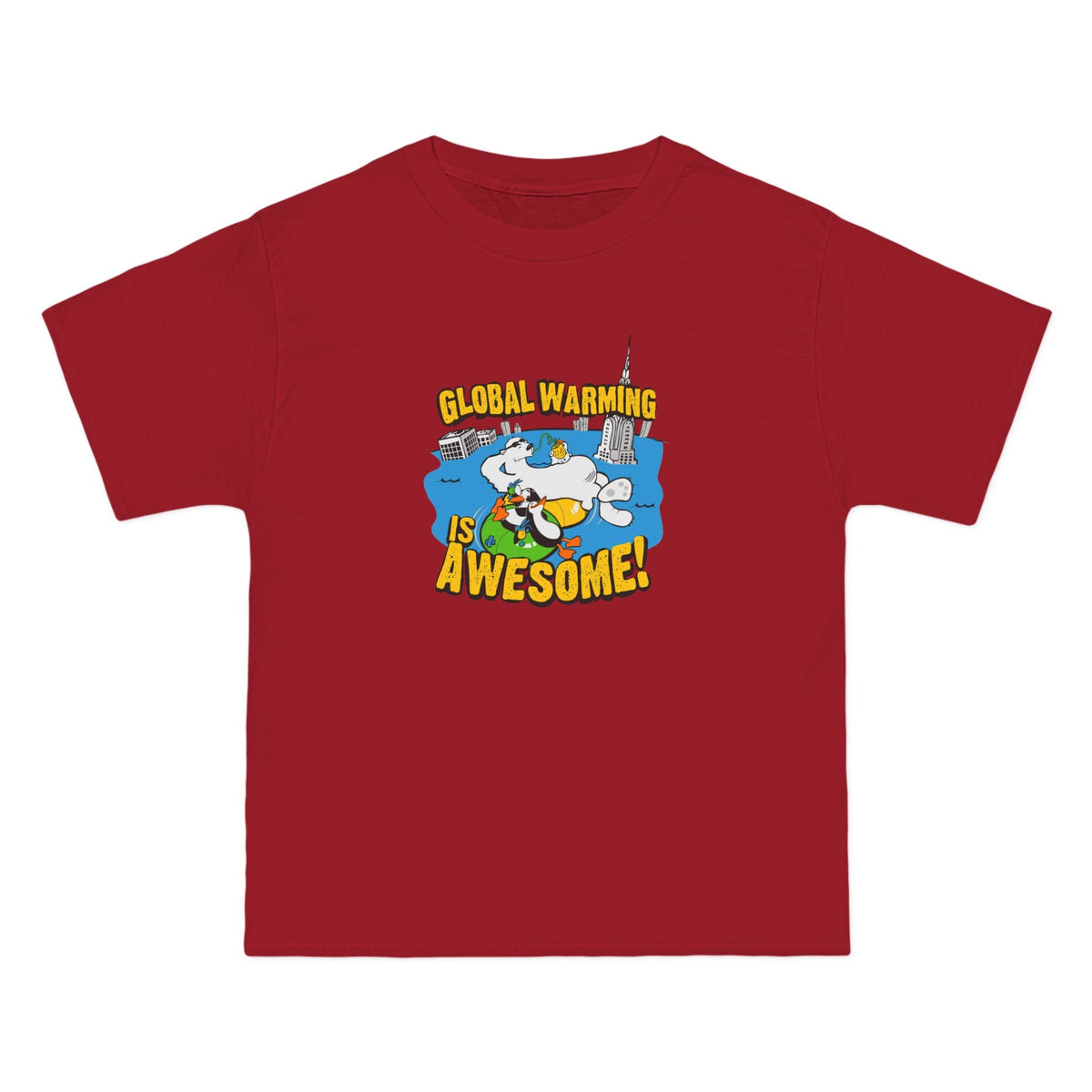 Global Warming Is Awesome Men's Heavyweight - Adult & Kids T-Shirts, Sweatshirts & Hoodies apparel design preview 1