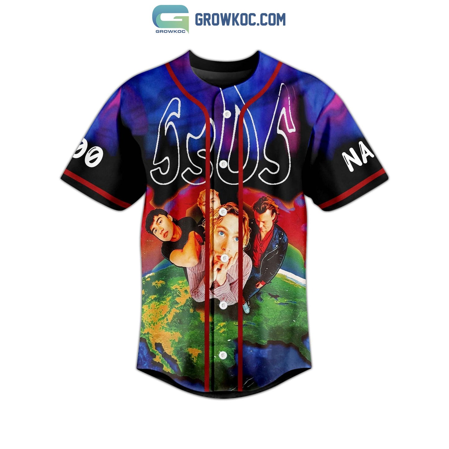 5Sos Tell Me This Is Just A Dream Personalized Baseball Jersey baseball jersey product view 2