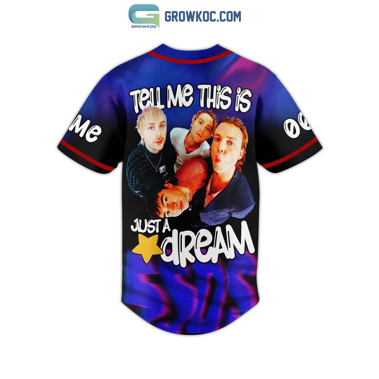 5Sos Tell Me This Is Just A Dream Personalized Baseball Jersey baseball jersey product view 3