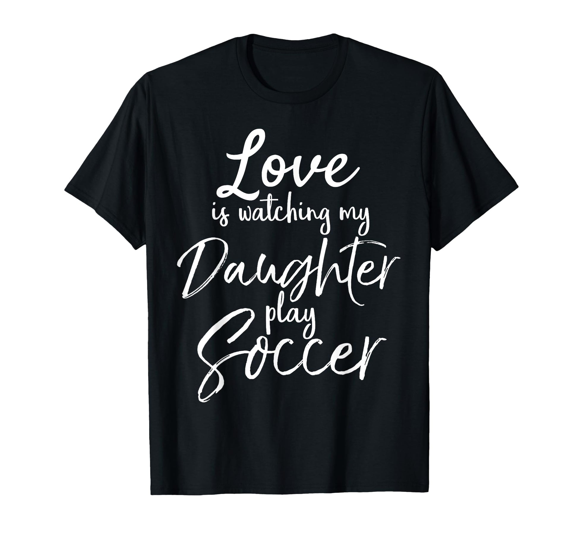 Dad Soccer Mom Gift Love Is Watching T-Shirt - Aesthetic Graphic Men Women - T-Shirt, Sweatshirt, Hoodie