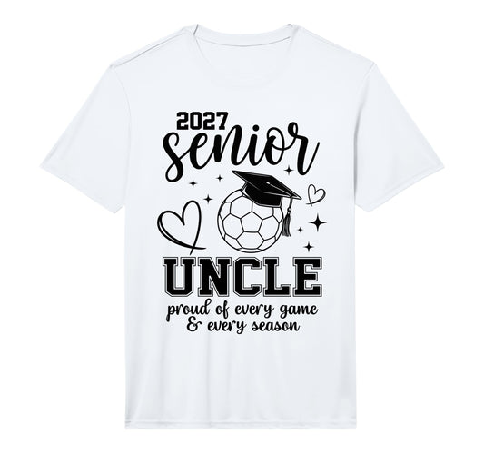 2027 Senior Soccer Uncle Proud Family T-Shirt - Unique Graphic Unisex - T-Shirt, Sweatshirt, Hoodie