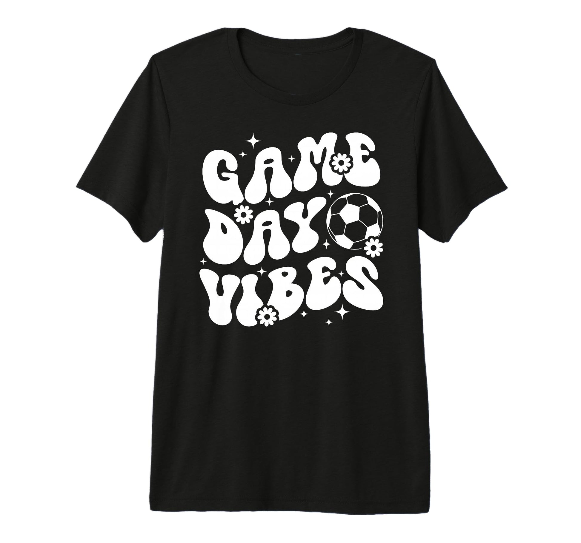 Groovy Soccer Game Day Vibes Game T-Shirt - Fun Novelty Design Men Women - T-Shirt, Sweatshirt, Hoodie