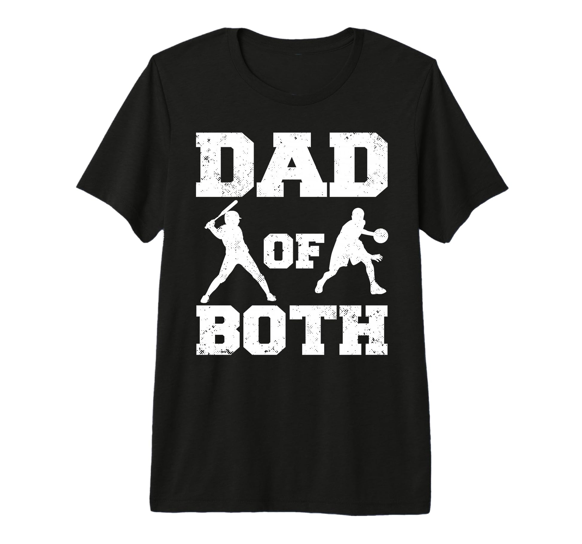 Mens Dad Both Funny Baseball Basketball T-Shirt - Trendy Graphic Men Women - T-Shirt, Sweatshirt, Hoodie