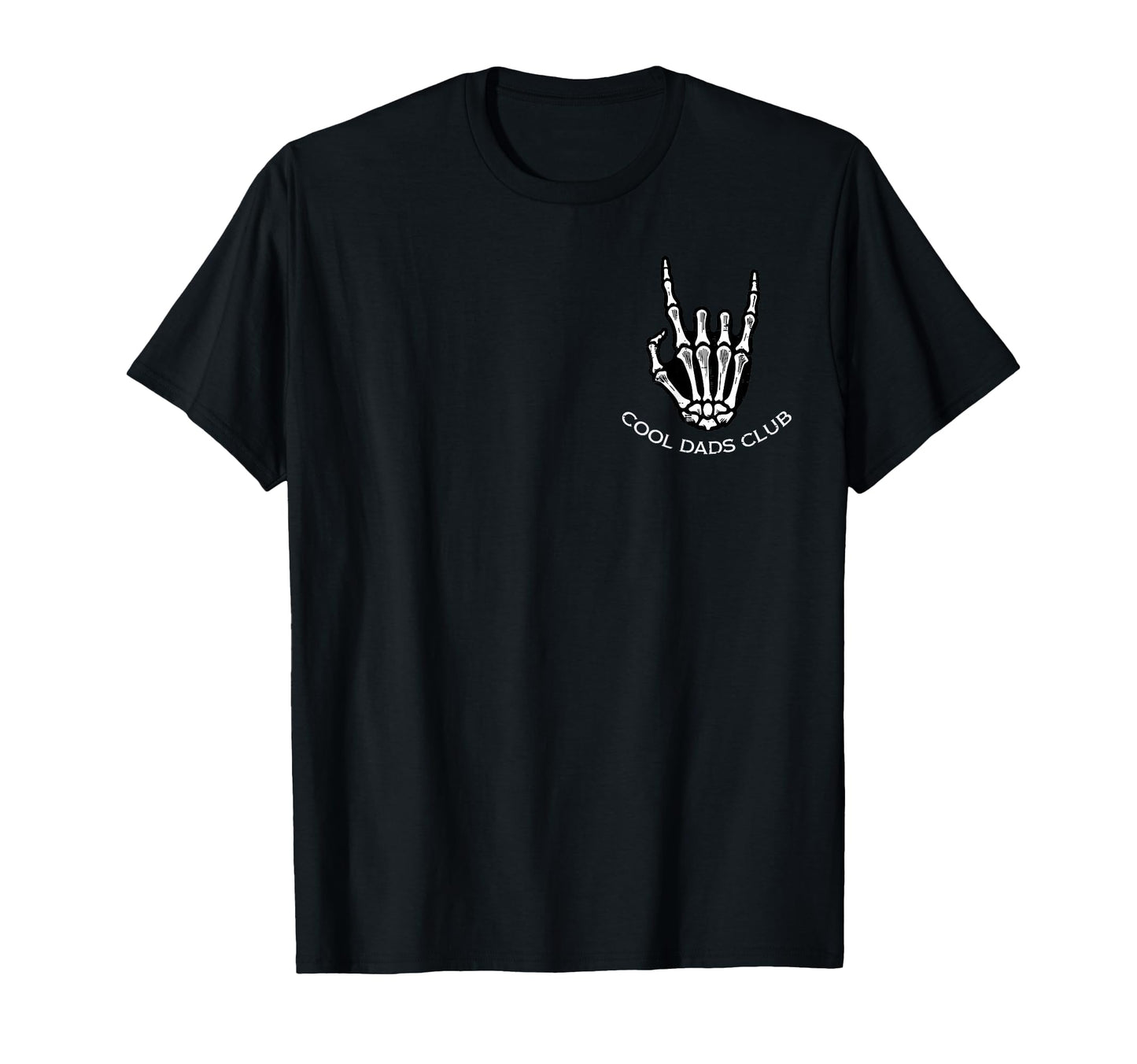 Dads Club Skeleton Rock Pocket Fathers T-Shirt - Unique Graphic for Adults - T-Shirt, Sweatshirt, Hoodie