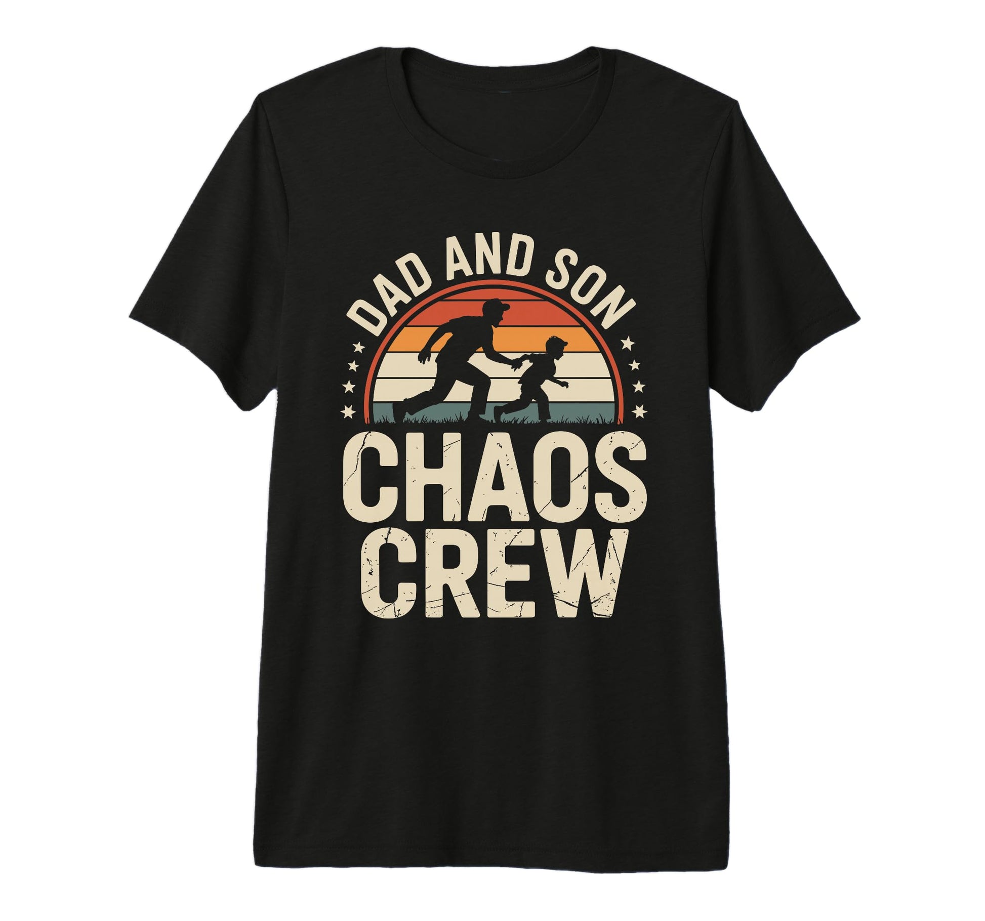 Dad And Son Chaos Crew Funny Matching T-Shirt - Fun Novelty Design Unisex - T-Shirt, Sweatshirt, Hoodie