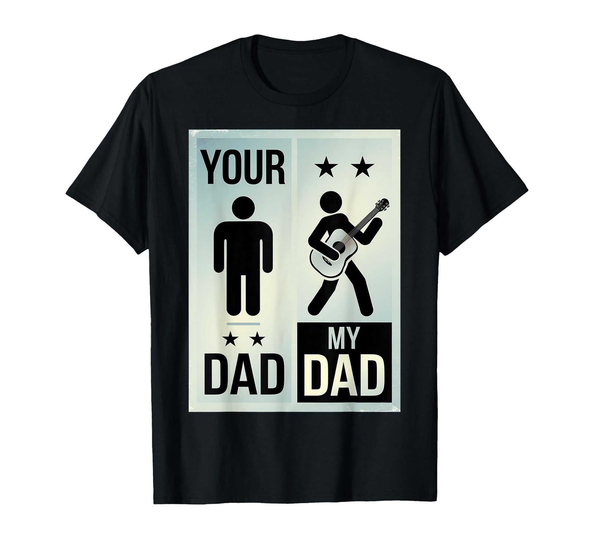 Musician Dad Proud Dad Fathers Day Guitar T-Shirt - Trendy Graphic Unisex - T-Shirt, Sweatshirt, Hoodie