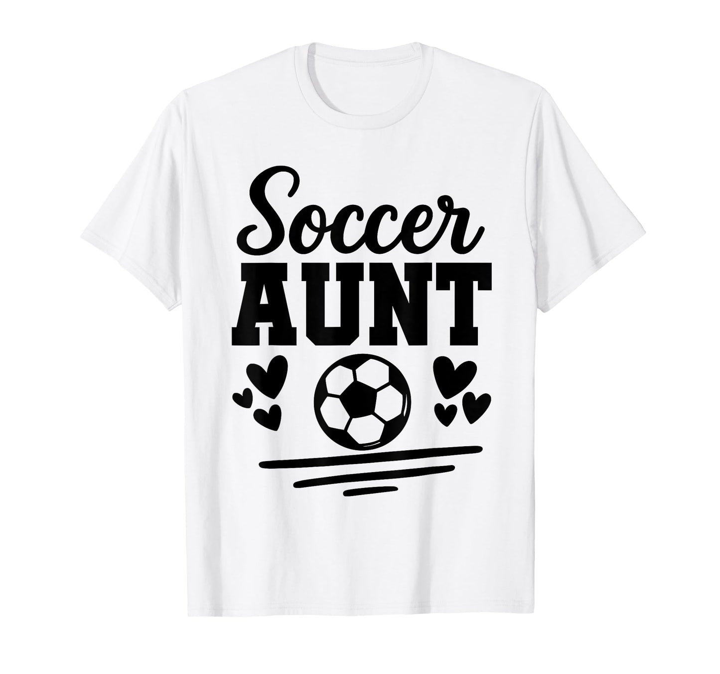 Soccer Aunt Soccer Player Matching Family T-Shirt - Minimalist Print Unisex - T-Shirt, Sweatshirt, Hoodie