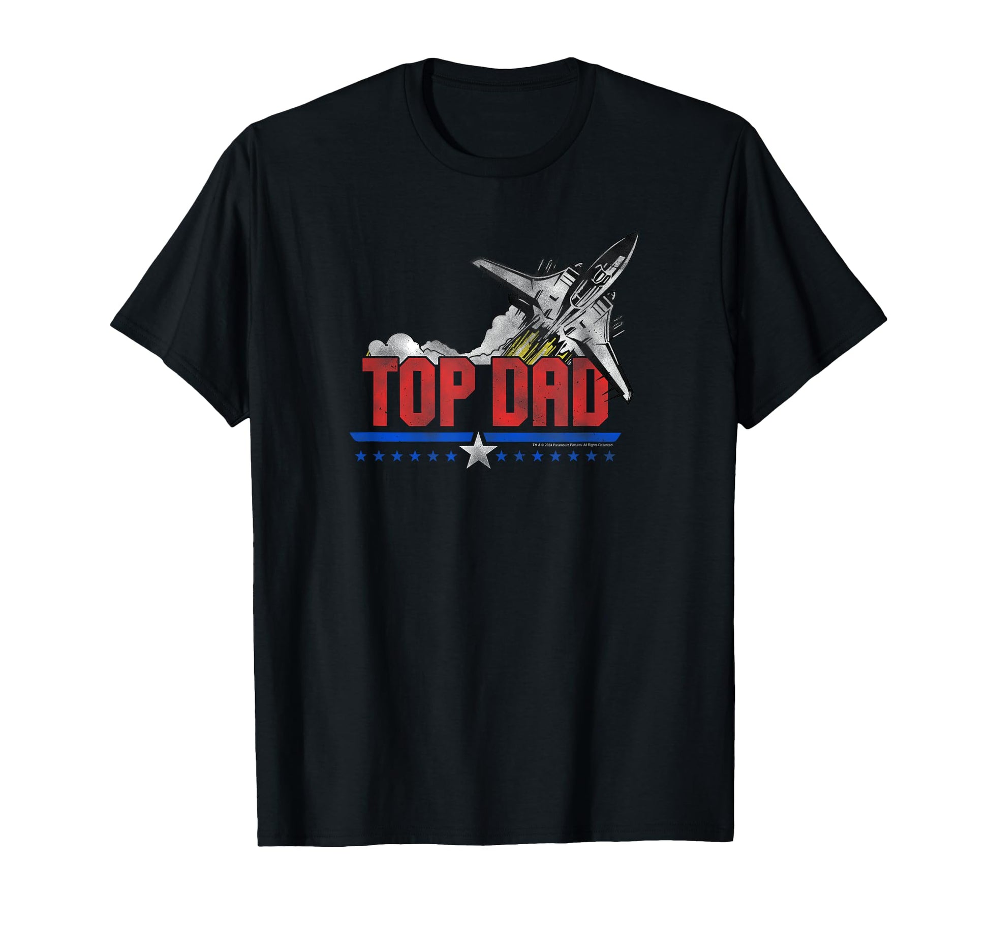 Gun Dad Fathers Day Fighter Jet Action T-Shirt - Graphic Print Men Women - T-Shirt, Sweatshirt, Hoodie