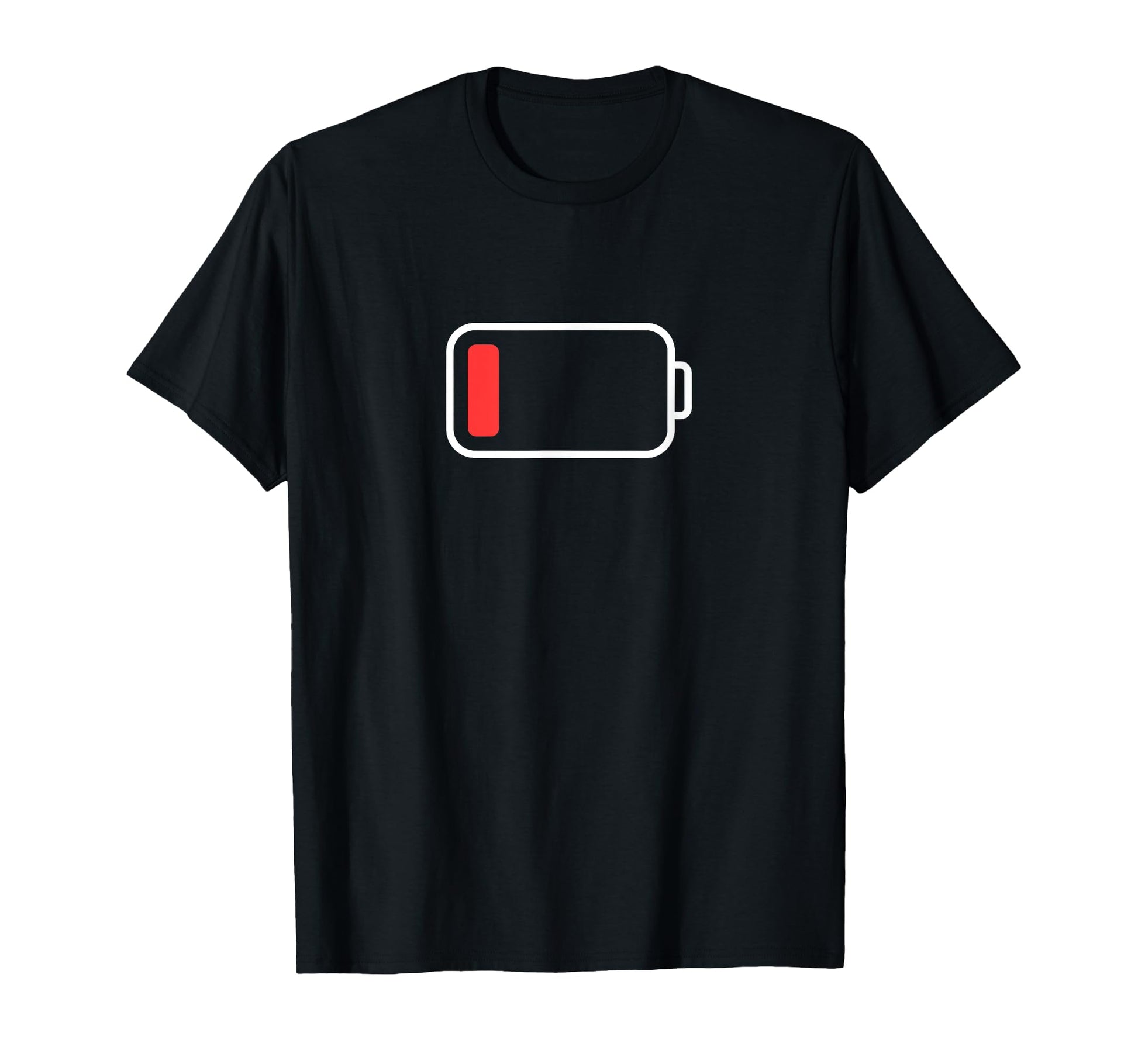Low Battery Funny Costume Party T-Shirt - Casual Everyday Wear Men Women - T-Shirt, Sweatshirt, Hoodie