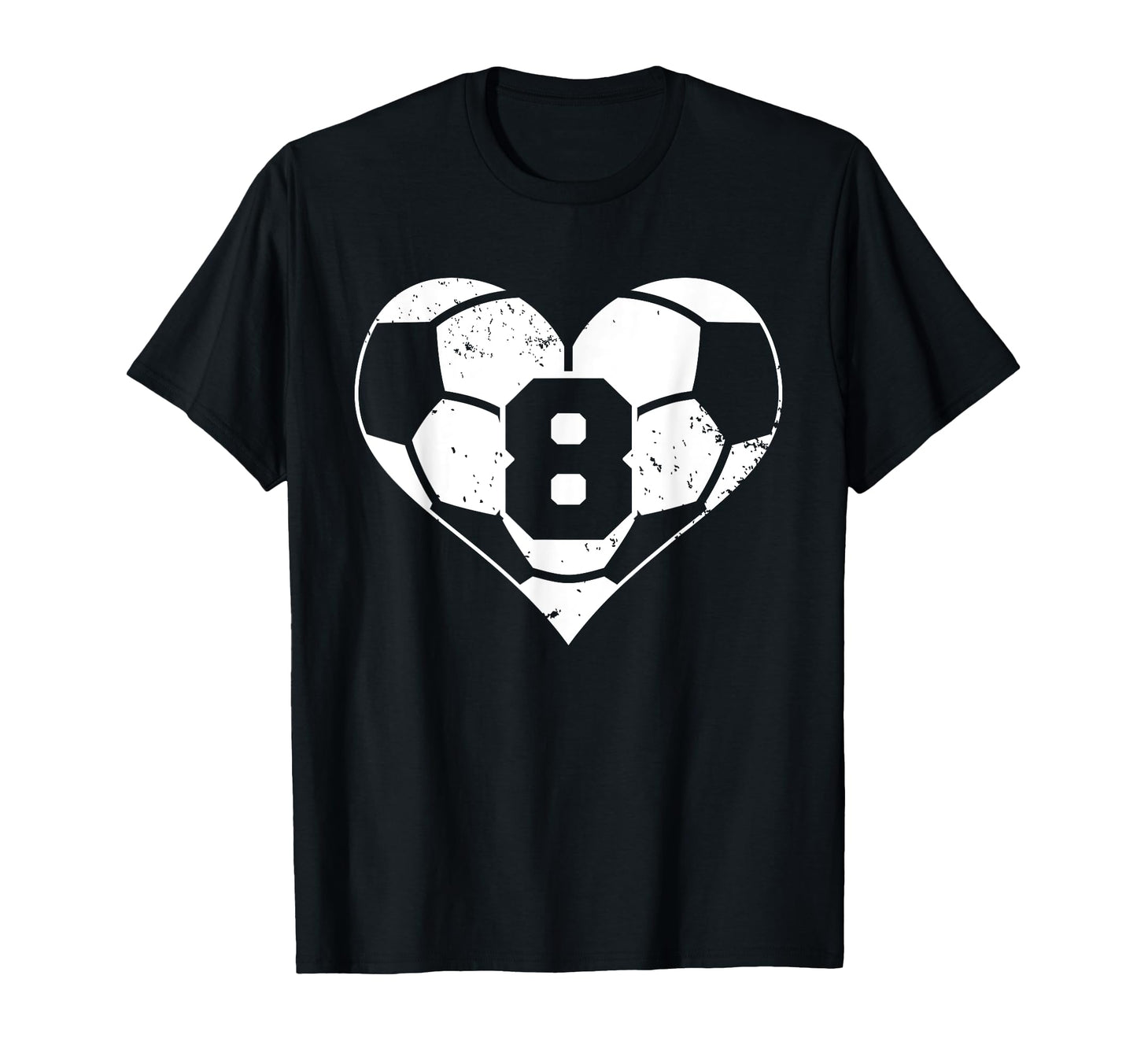 Soccer Number 8 Jersey Funny Soccer T-Shirt - Custom Art Print Unisex - T-Shirt, Sweatshirt, Hoodie