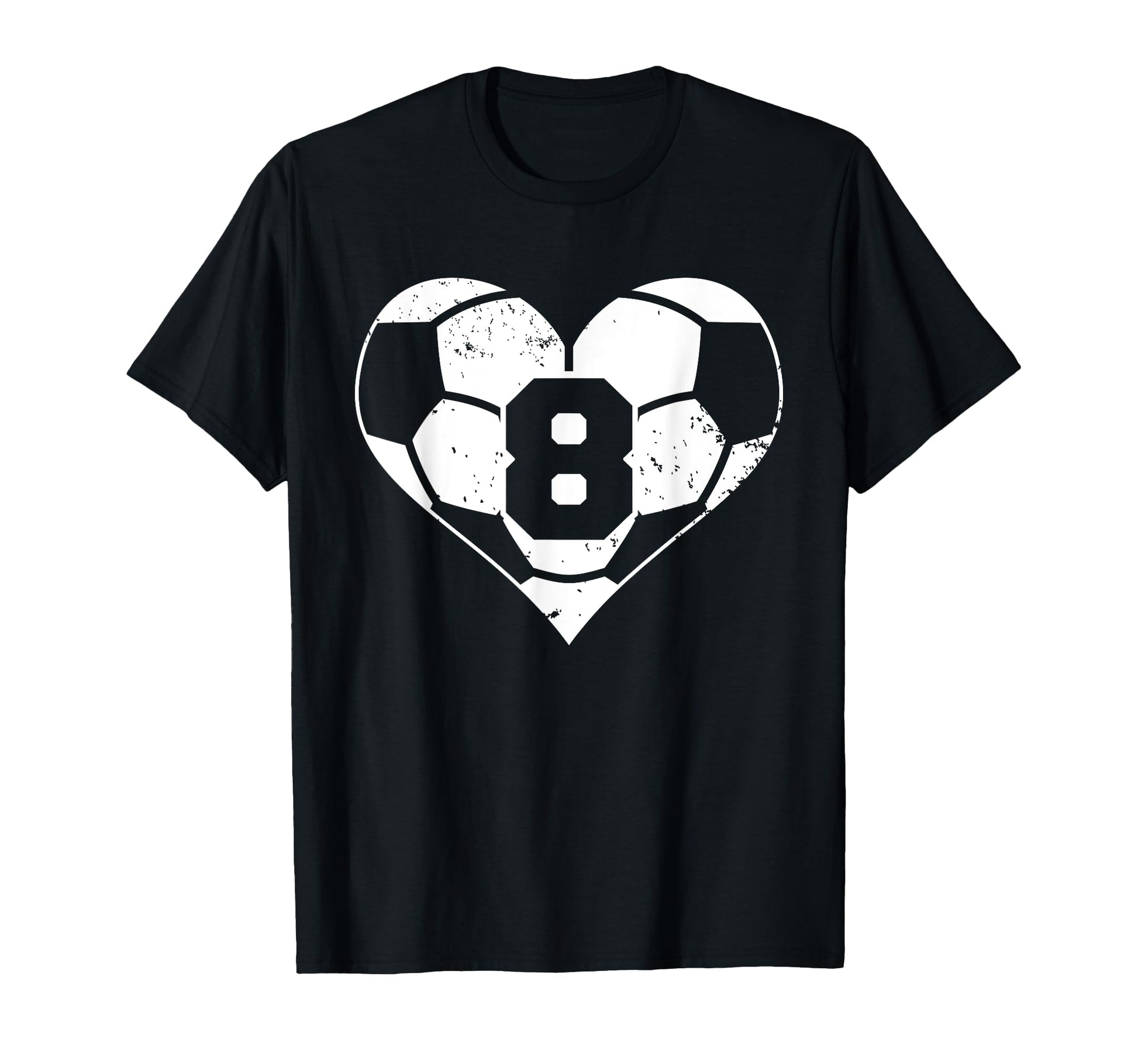 Soccer Number 8 Jersey Funny Soccer T-Shirt - Custom Art Print Unisex - T-Shirt, Sweatshirt, Hoodie