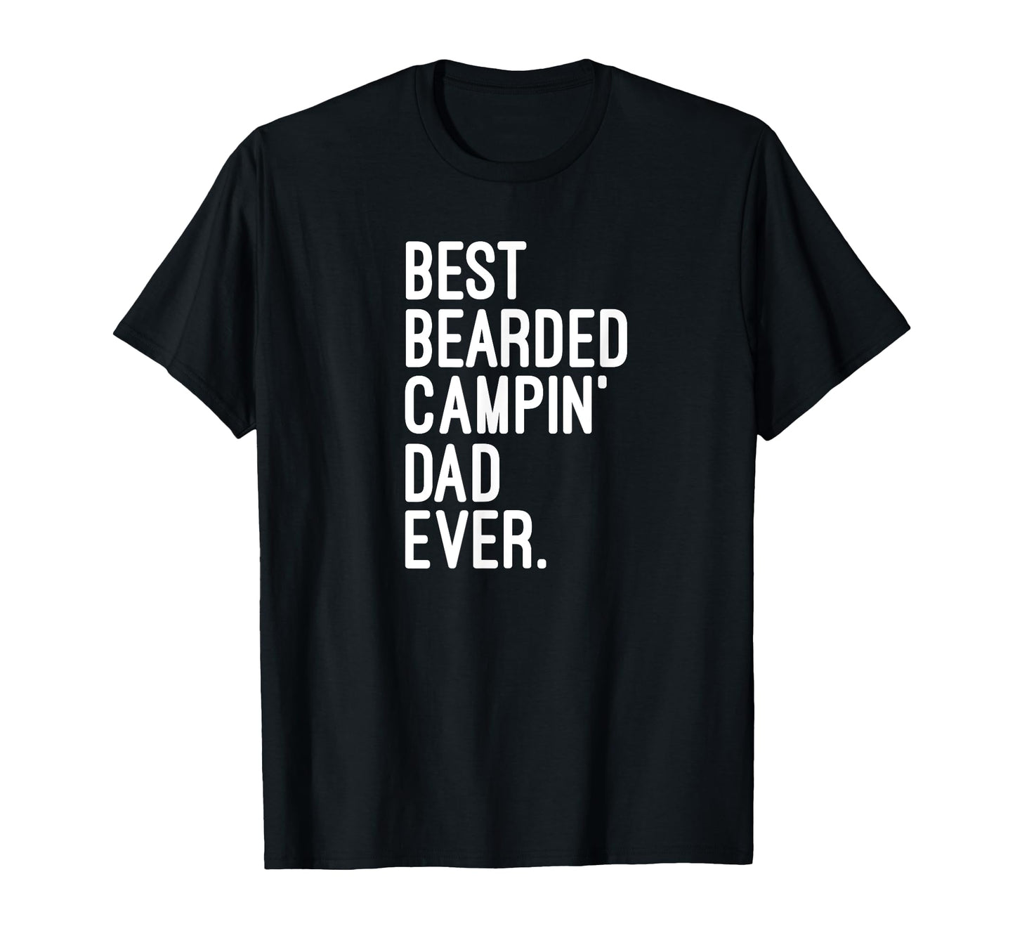 Best Bearded Camping Dad Ever T-Shirt - Aesthetic Graphic for Adults - T-Shirt, Sweatshirt, Hoodie