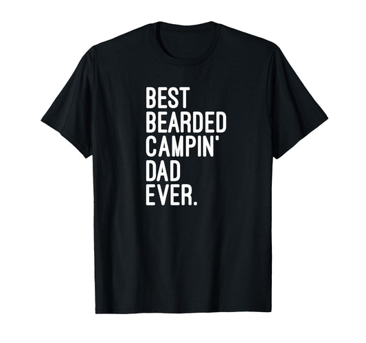 Best Bearded Camping Dad Ever T-Shirt - Aesthetic Graphic for Adults - T-Shirt, Sweatshirt, Hoodie