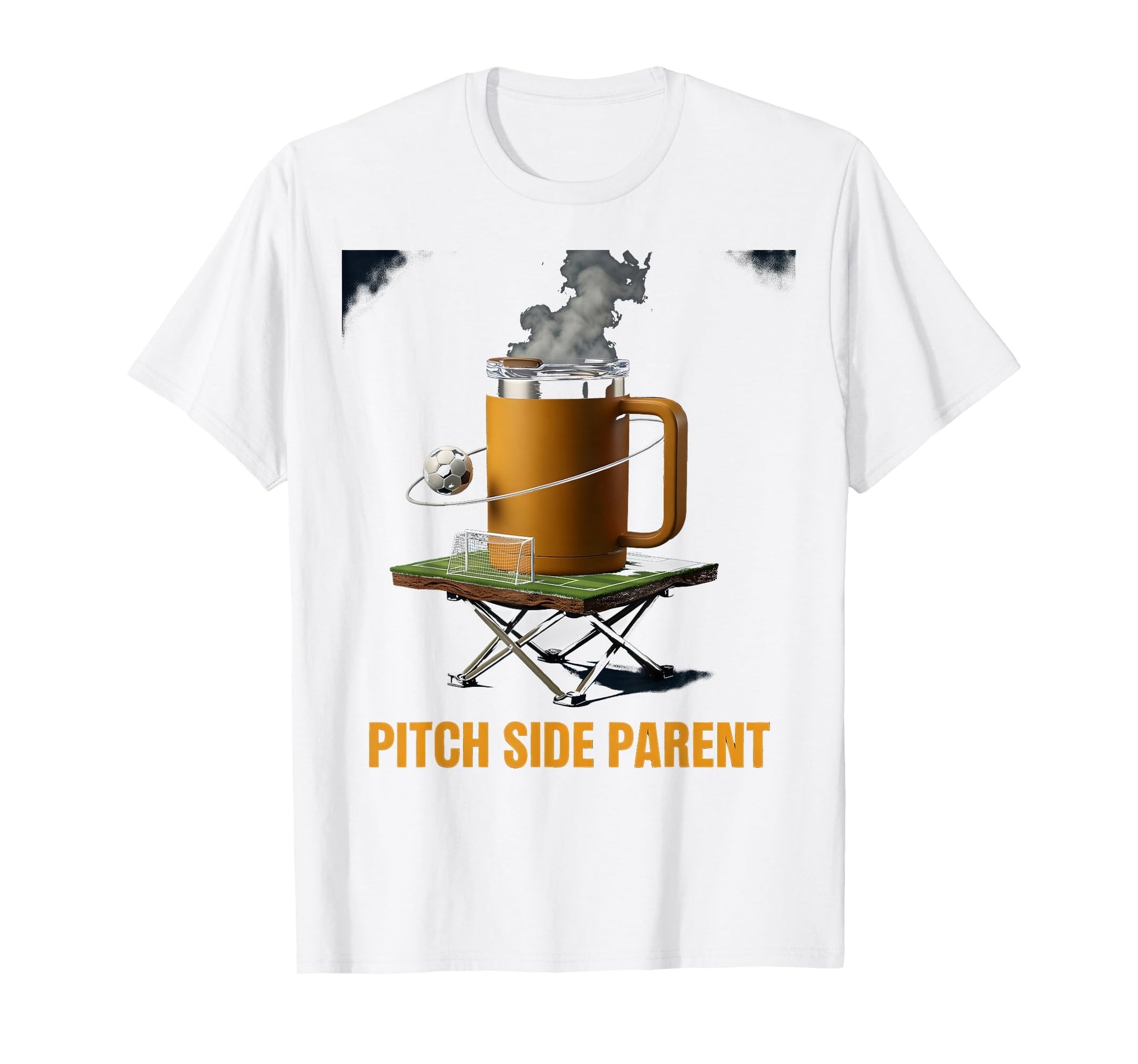 Pitch Side Parent Soccer Mom Dad T-Shirt - Trendy Graphic Unisex - T-Shirt, Sweatshirt, Hoodie