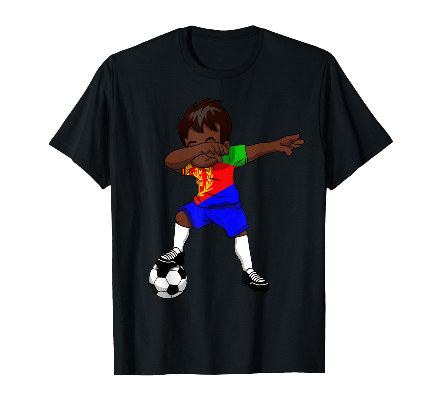 Dabbing Soccer Eritrea Eritrean Asmara T-Shirt - Trendy Graphic Men Women - T-Shirt, Sweatshirt, Hoodie