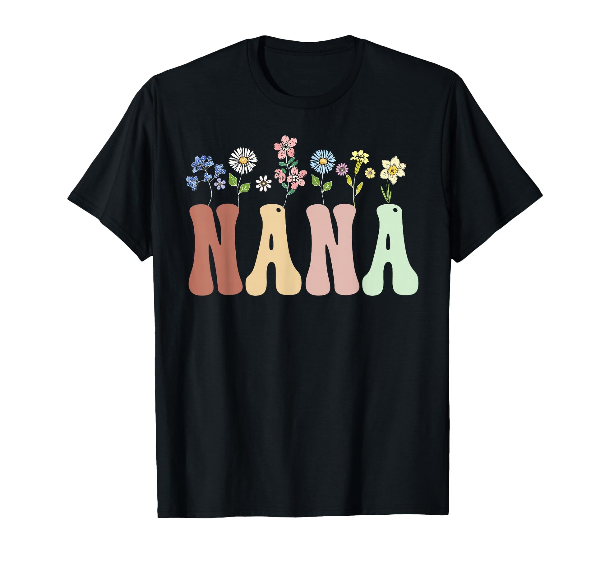 Nana Gifts Wildflower Floral Nana T-Shirt - Trendy Graphic Unisex - T-Shirt, Sweatshirt, Hoodie