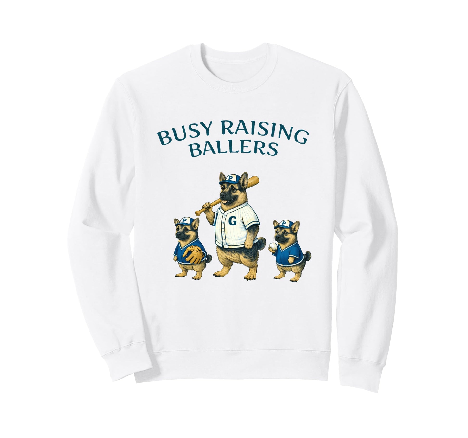 Busy Raising Baller Baseball Sweatshirt - Streetwear Style for Adults - T-Shirt, Sweatshirt, Hoodie