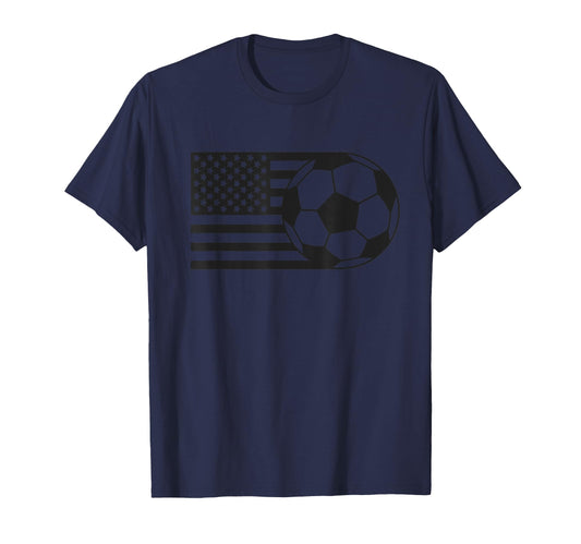 American Flag Soccer Soccer T-Shirt - Trendy Graphic Men Women - T-Shirt, Sweatshirt, Hoodie