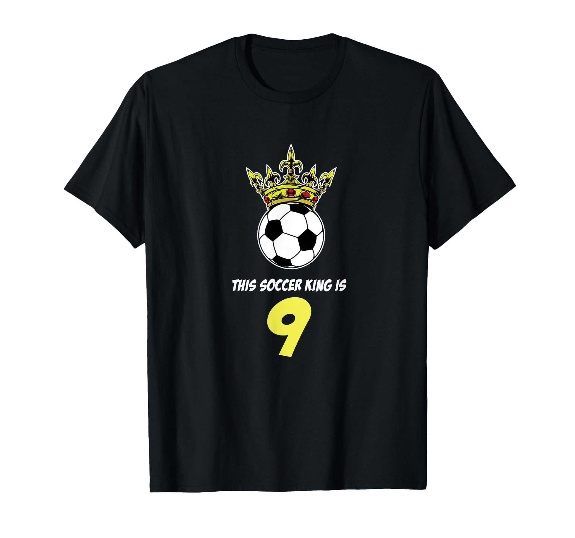9 Year Old Soccer Birthday Party Birthday T-Shirt - Unique Graphic Unisex - T-Shirt, Sweatshirt, Hoodie