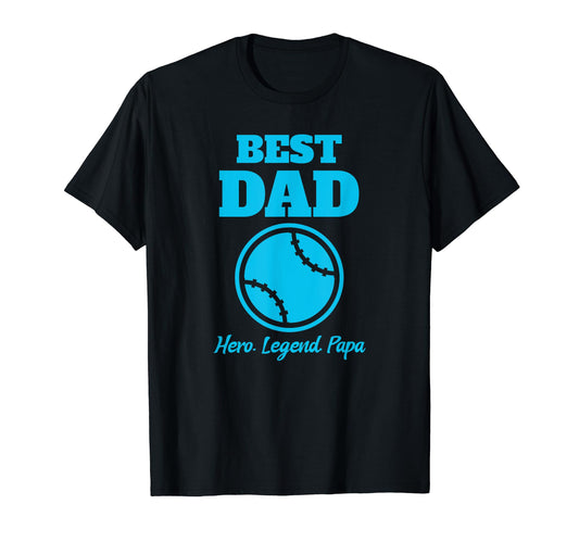 Baseball Dad Fathers Day Papa Dad T-Shirt - Minimalist Print for Adults - T-Shirt, Sweatshirt, Hoodie