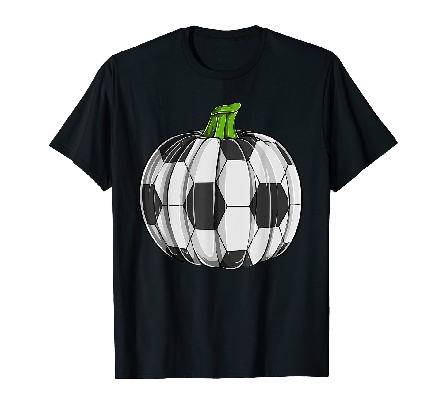 Soccer Ball Pumpkin Halloween Funny Sports T-Shirt - Trendy Graphic Unisex - T-Shirt, Sweatshirt, Hoodie