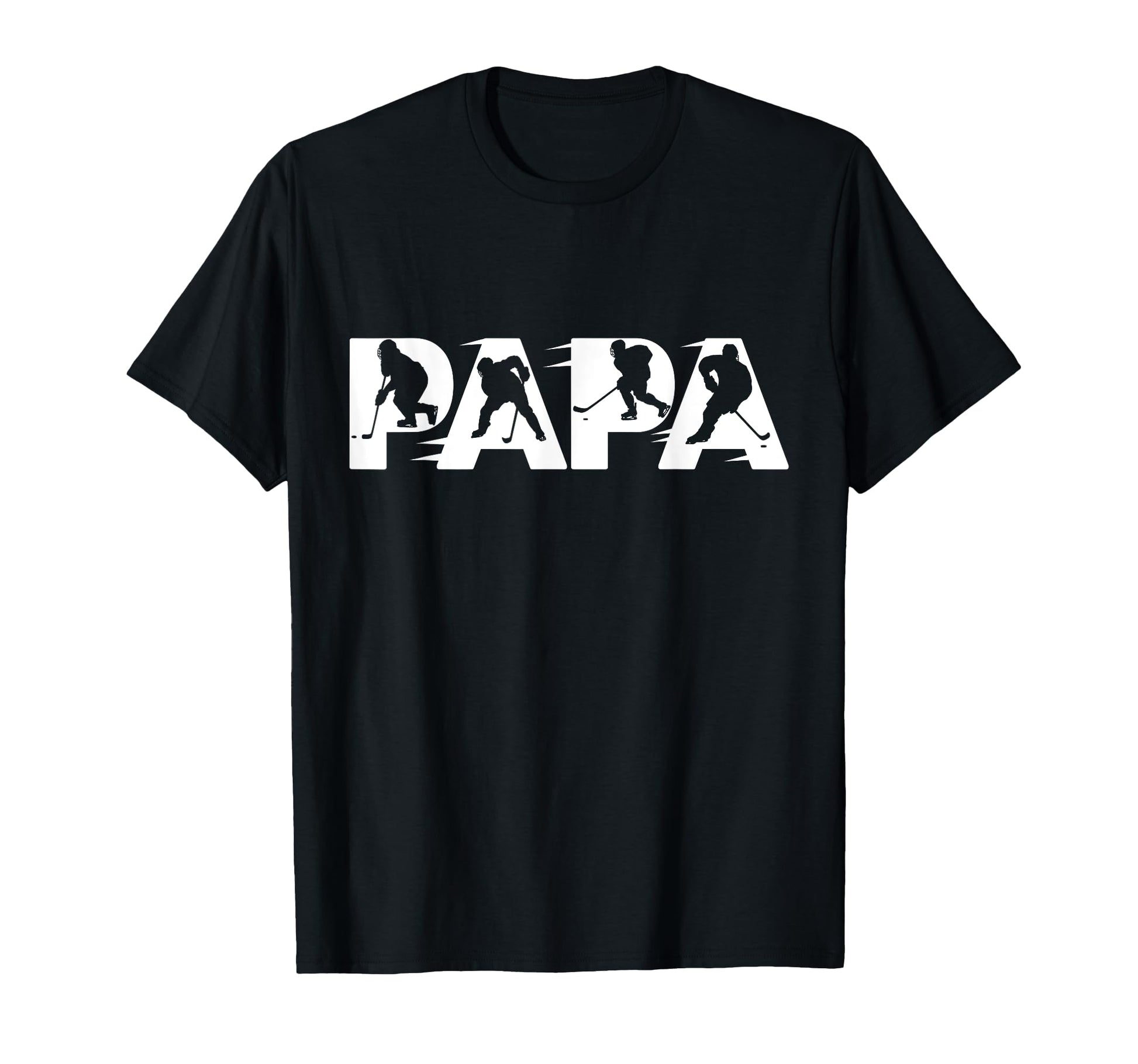 Ice Hockey Papa Hockey Dad T-Shirt - Novelty Apparel for Adults - T-Shirt, Sweatshirt, Hoodie