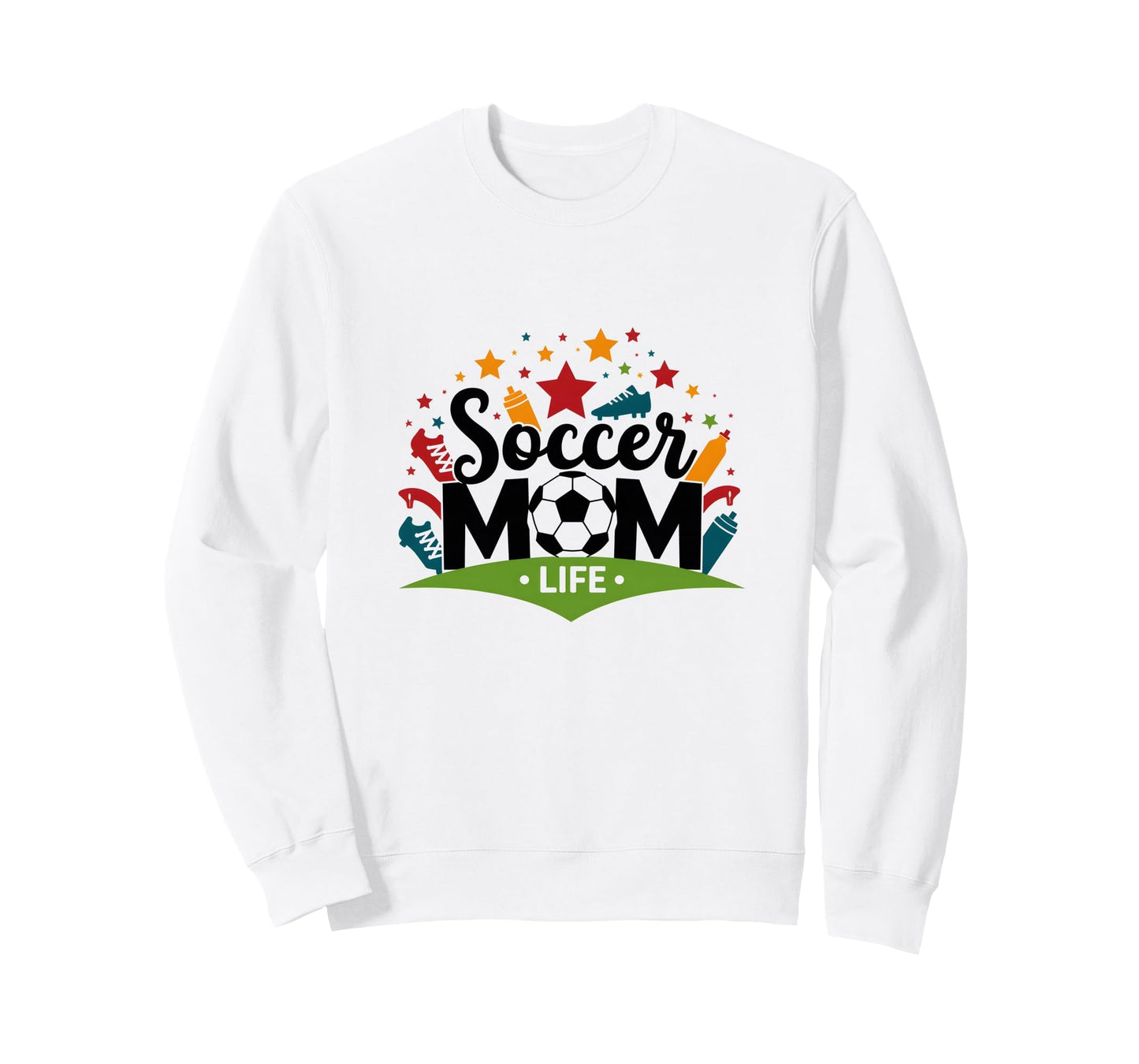 Soccer Mom Life Womens Sports Parent Sweatshirt - Unique Graphic Men Women - T-Shirt, Sweatshirt, Hoodie