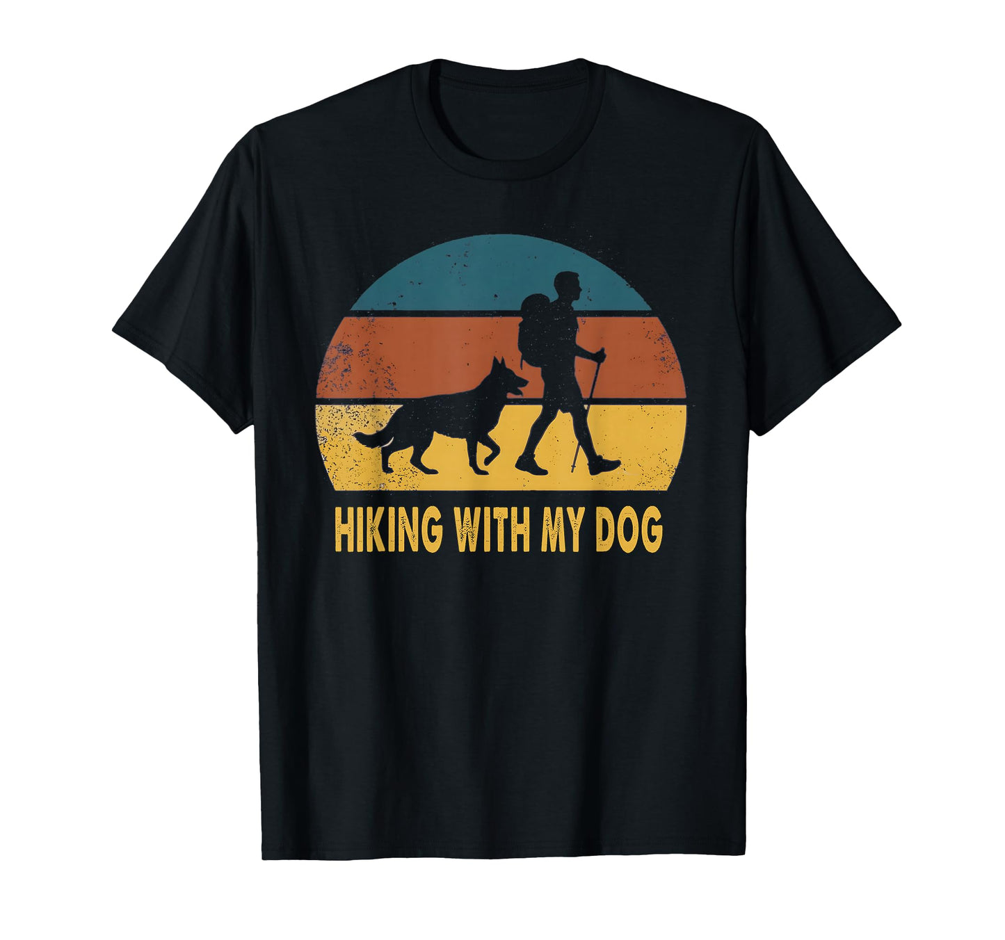 Hiking My Dog Lover Outdoors Dad T-Shirt - Casual Everyday Wear for Adults - T-Shirt, Sweatshirt, Hoodie