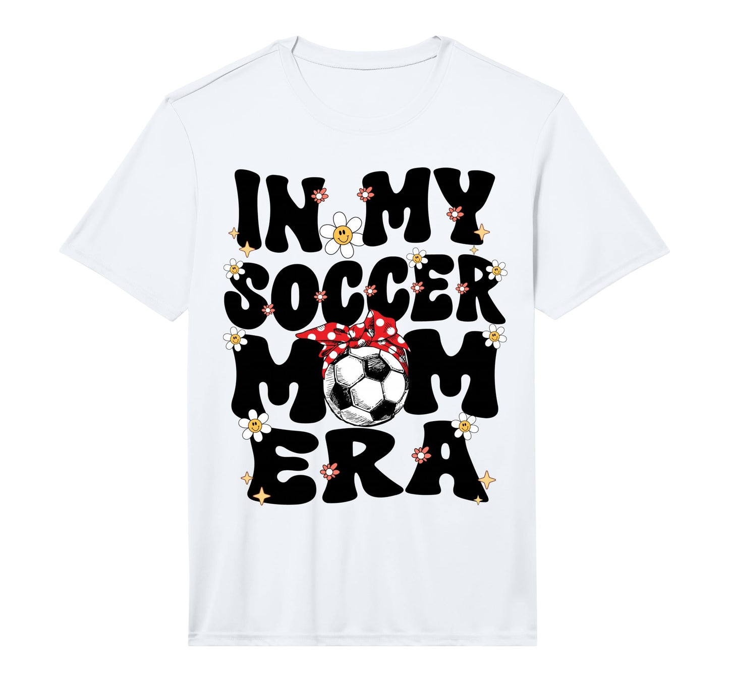 My Soccer Mom Era Groovy Soccer Mom Life T-Shirt - Graphic Print Unisex - T-Shirt, Sweatshirt, Hoodie