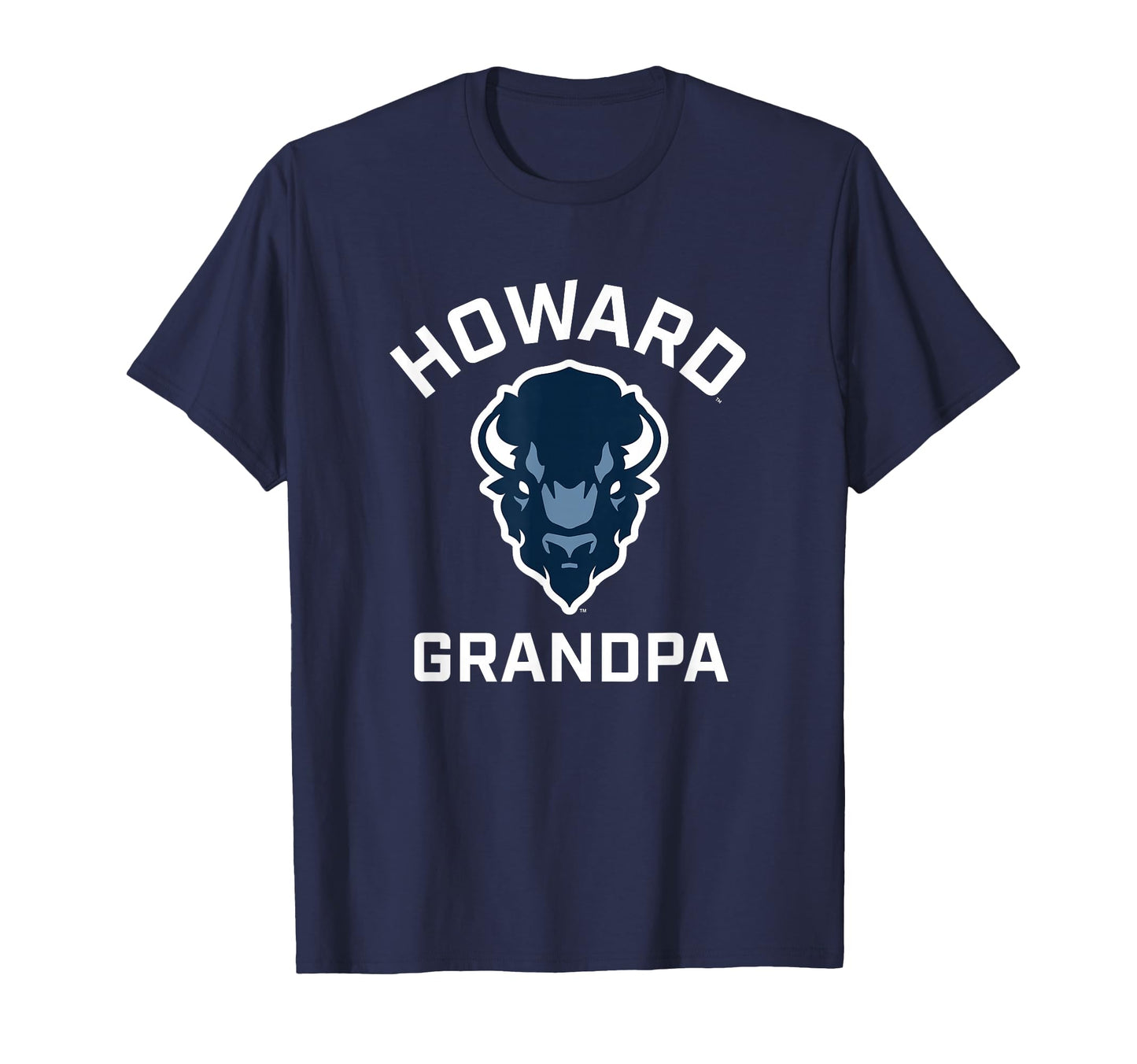 Howard University Bison Arched Grandpa T-Shirt - Novelty Apparel for Adults - T-Shirt, Sweatshirt, Hoodie
