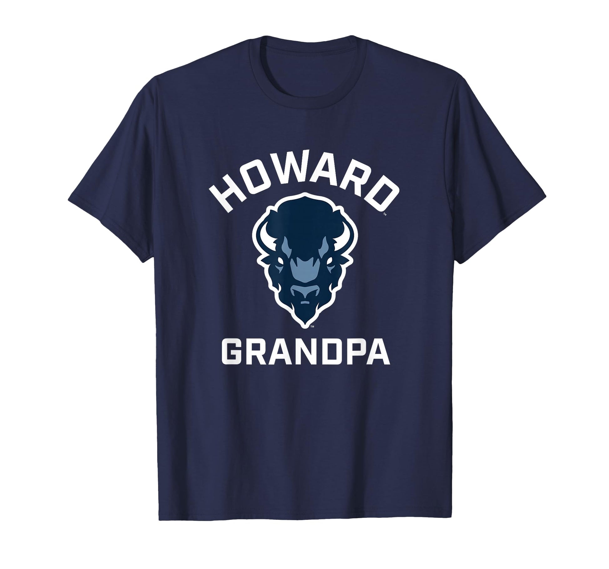 Howard University Bison Arched Grandpa T-Shirt - Novelty Apparel for Adults - T-Shirt, Sweatshirt, Hoodie