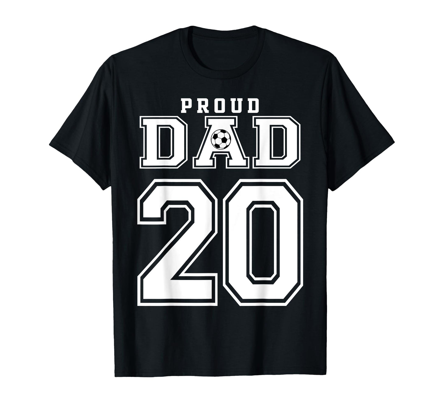 Number 20 Custom Proud Soccer Futbol T-Shirt - Trendy Graphic for Adults - T-Shirt, Sweatshirt, Hoodie