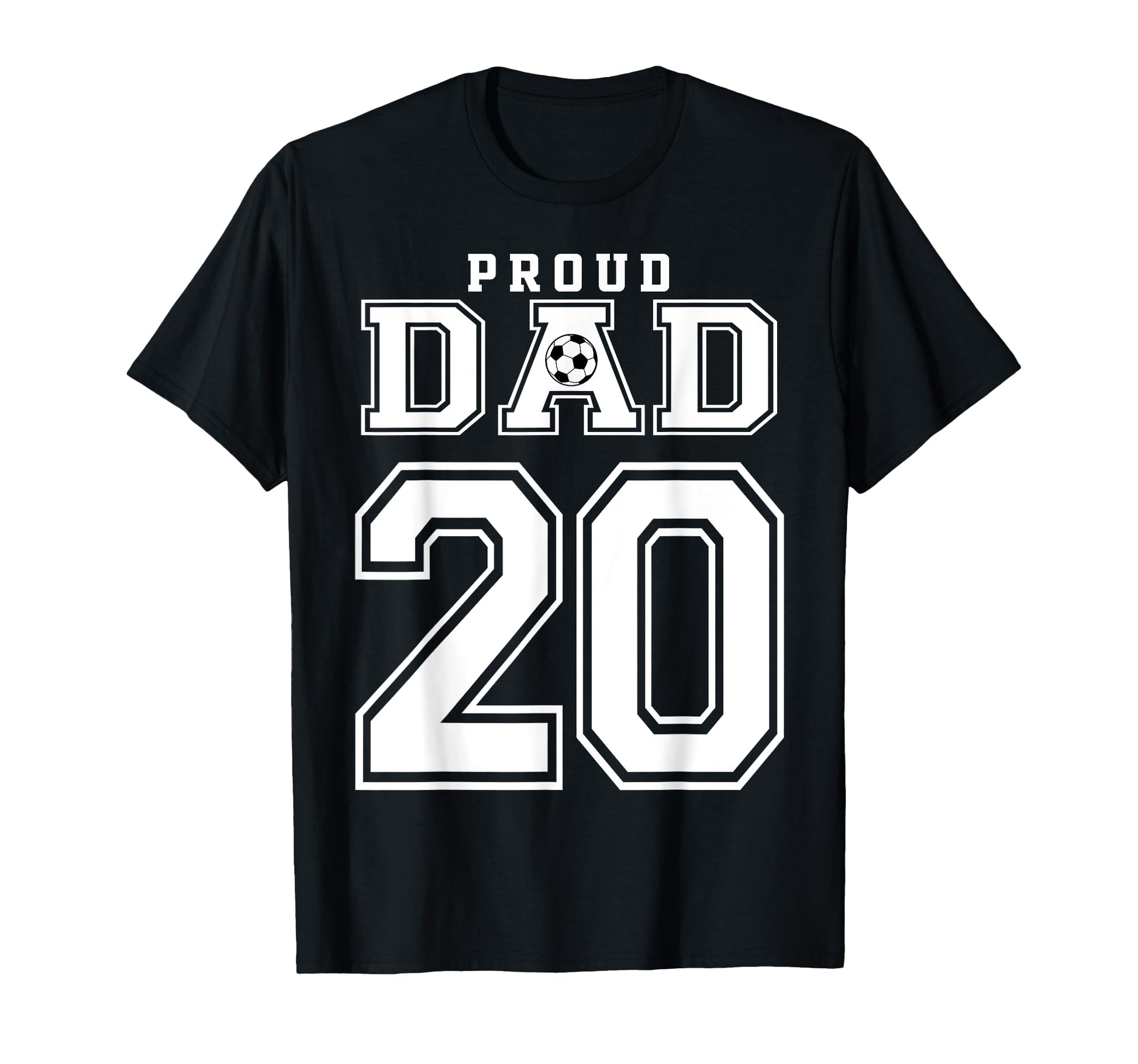 Number 20 Custom Proud Soccer Futbol T-Shirt - Trendy Graphic for Adults - T-Shirt, Sweatshirt, Hoodie