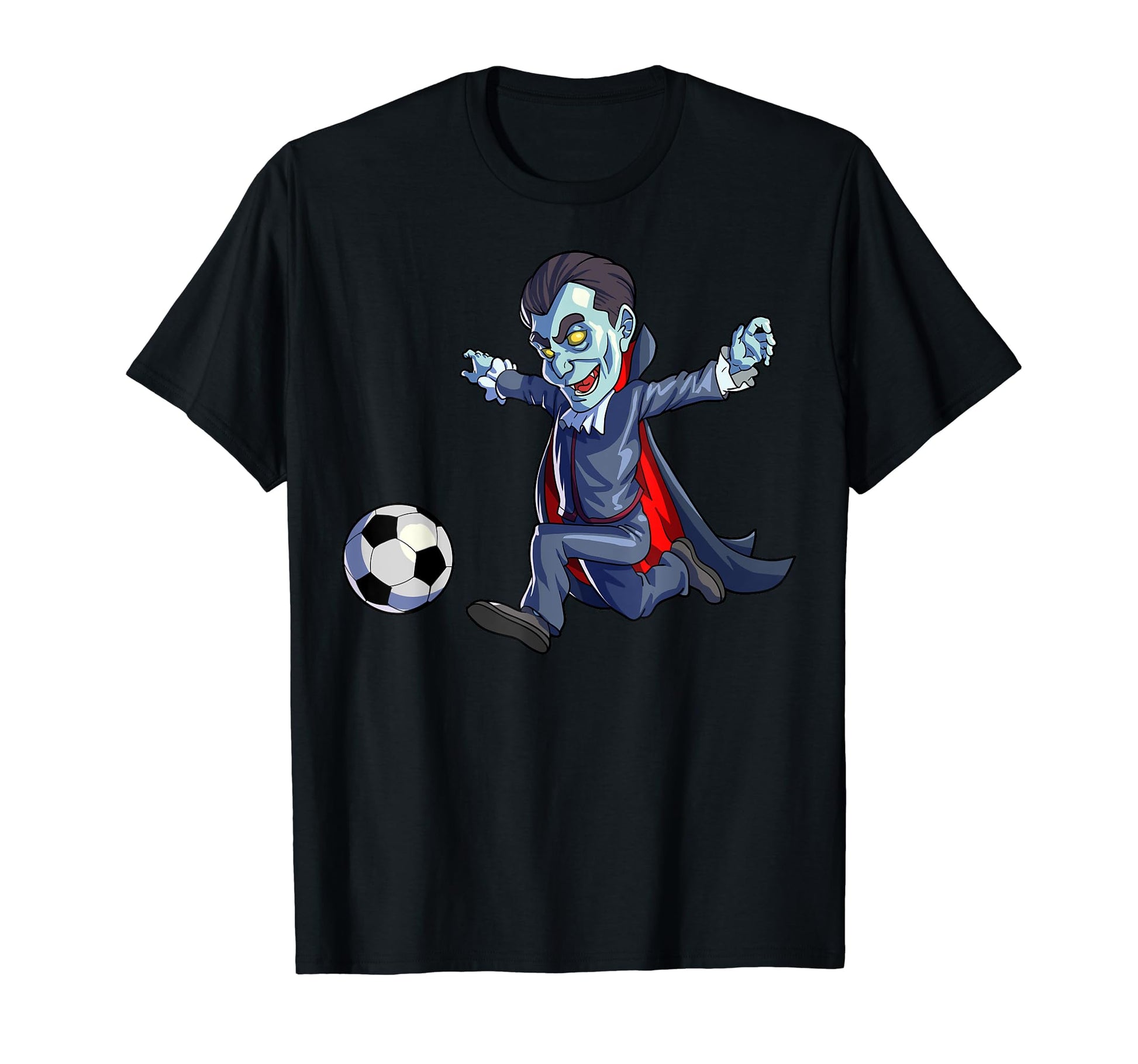 Soccer Vampire Halloween Soccer T-Shirt - Unique Graphic Men Women - T-Shirt, Sweatshirt, Hoodie