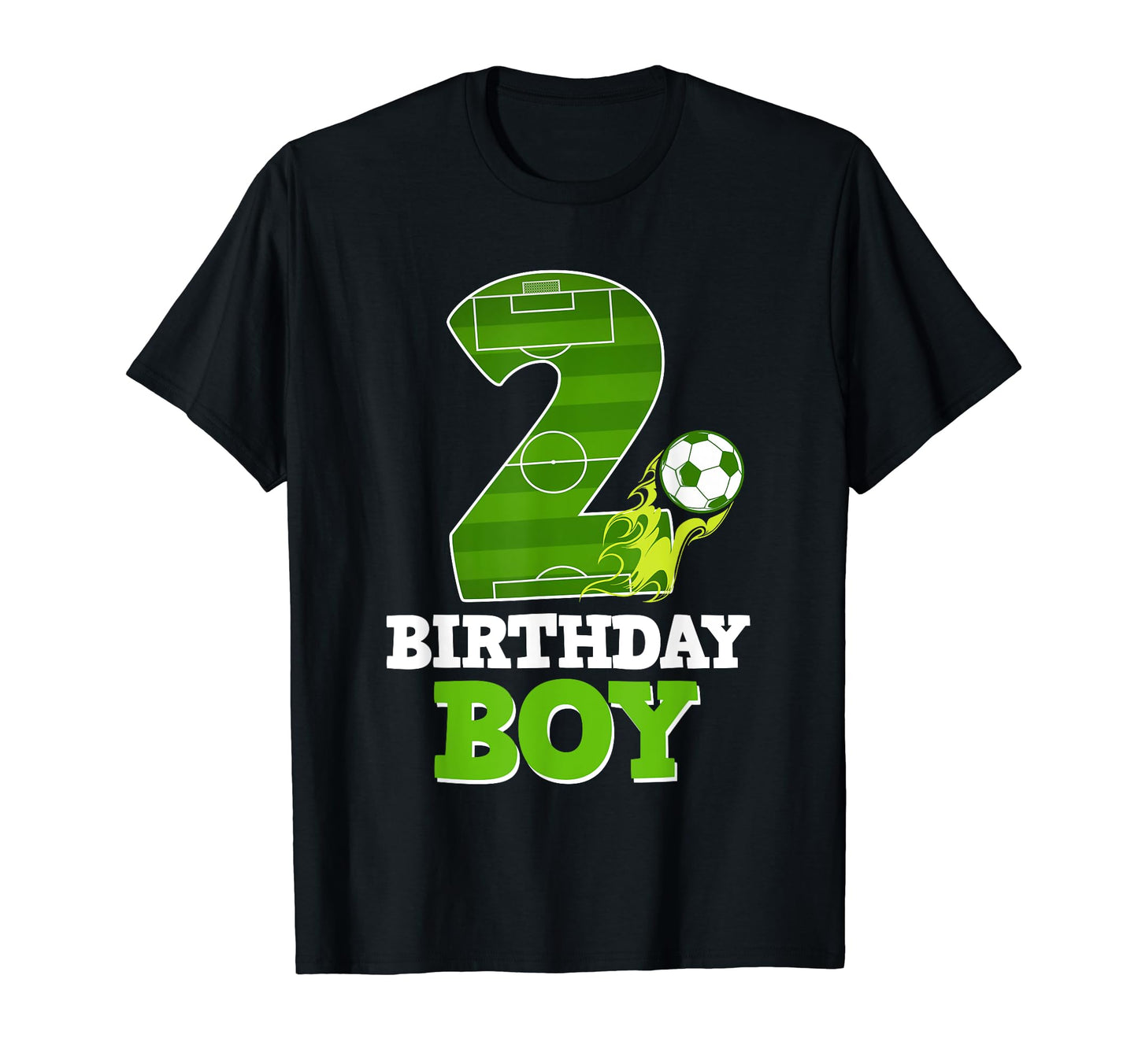 Happy 2Nd Birthday Soccer Lover 2 Yrs Old T-Shirt - Unique Graphic Unisex - T-Shirt, Sweatshirt, Hoodie