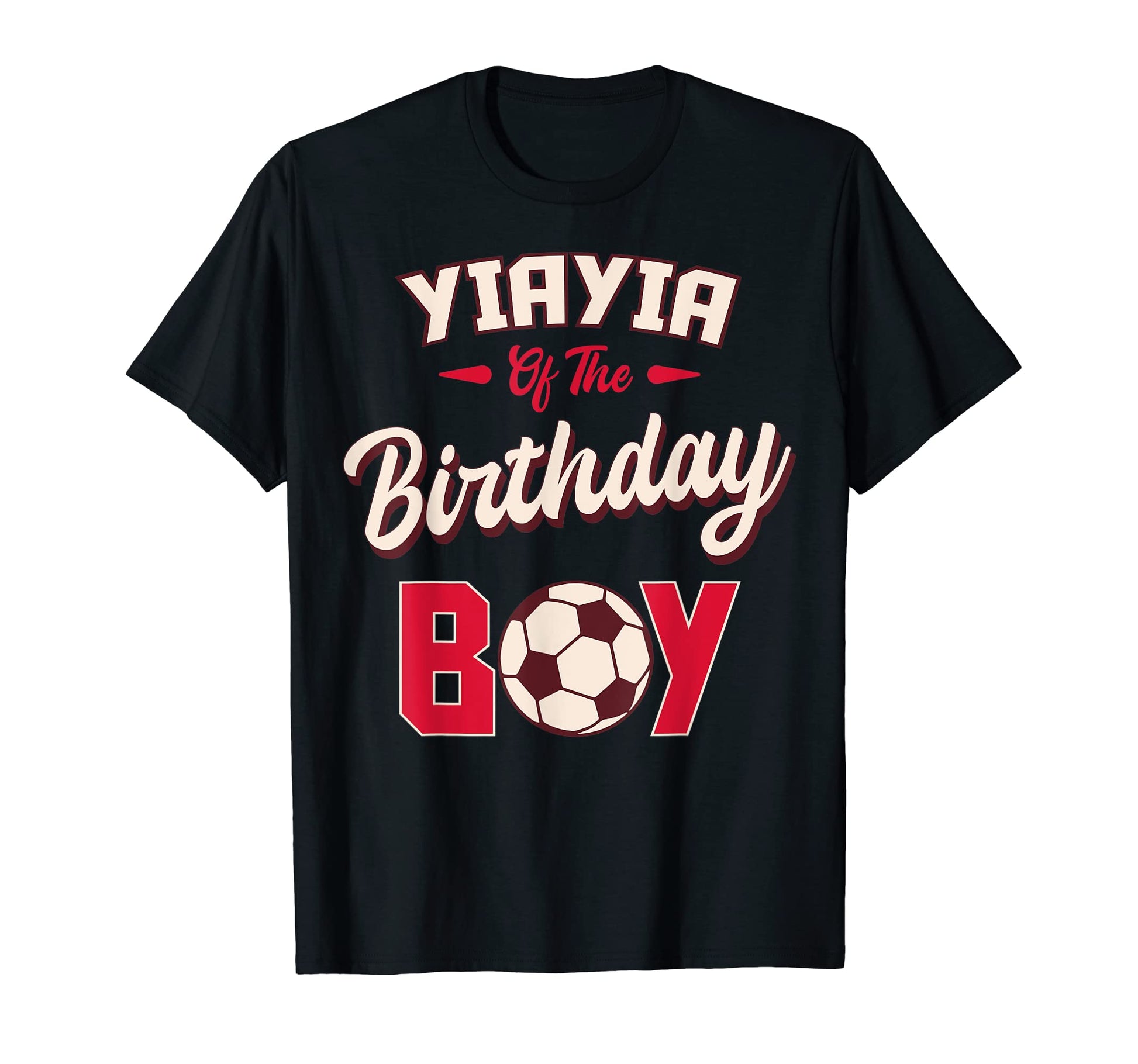 Yiayia Birthday Soccer Player Bday Party T-Shirt - Unique Graphic Men Women - T-Shirt, Sweatshirt, Hoodie