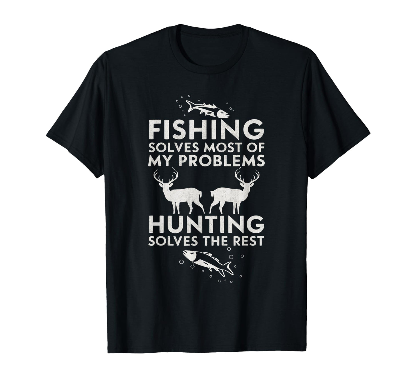 Fishing And Hunting Gifts Fathers Day T-Shirt - Minimalist Print Unisex - T-Shirt, Sweatshirt, Hoodie