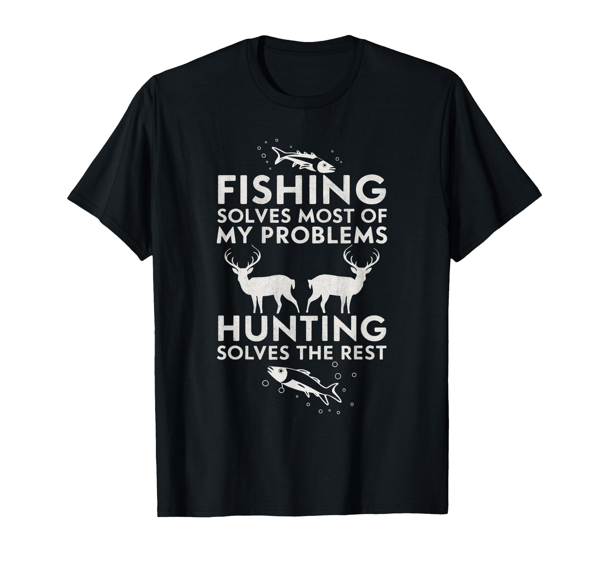 Fishing And Hunting Gifts Fathers Day T-Shirt - Minimalist Print Unisex - T-Shirt, Sweatshirt, Hoodie