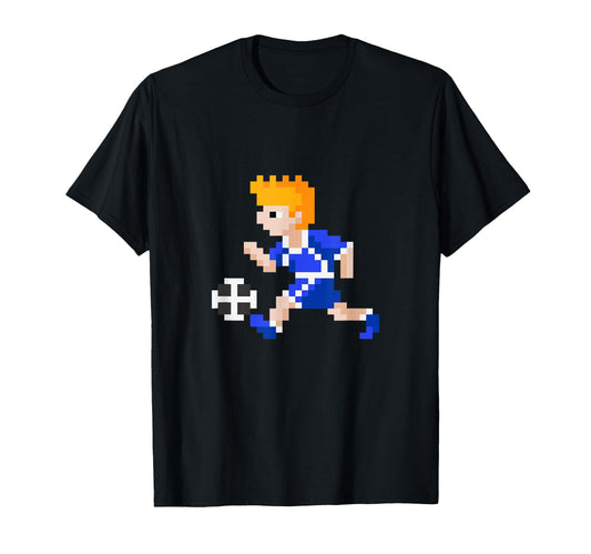 80S Video Game Pixel Art Football T-Shirt - Casual Everyday Wear Unisex - T-Shirt, Sweatshirt, Hoodie