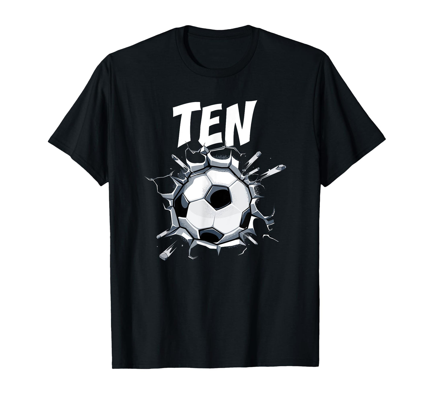 10 Year Old Soccer Birthday Party T-Shirt - Fun Novelty Design Men Women - T-Shirt, Sweatshirt, Hoodie