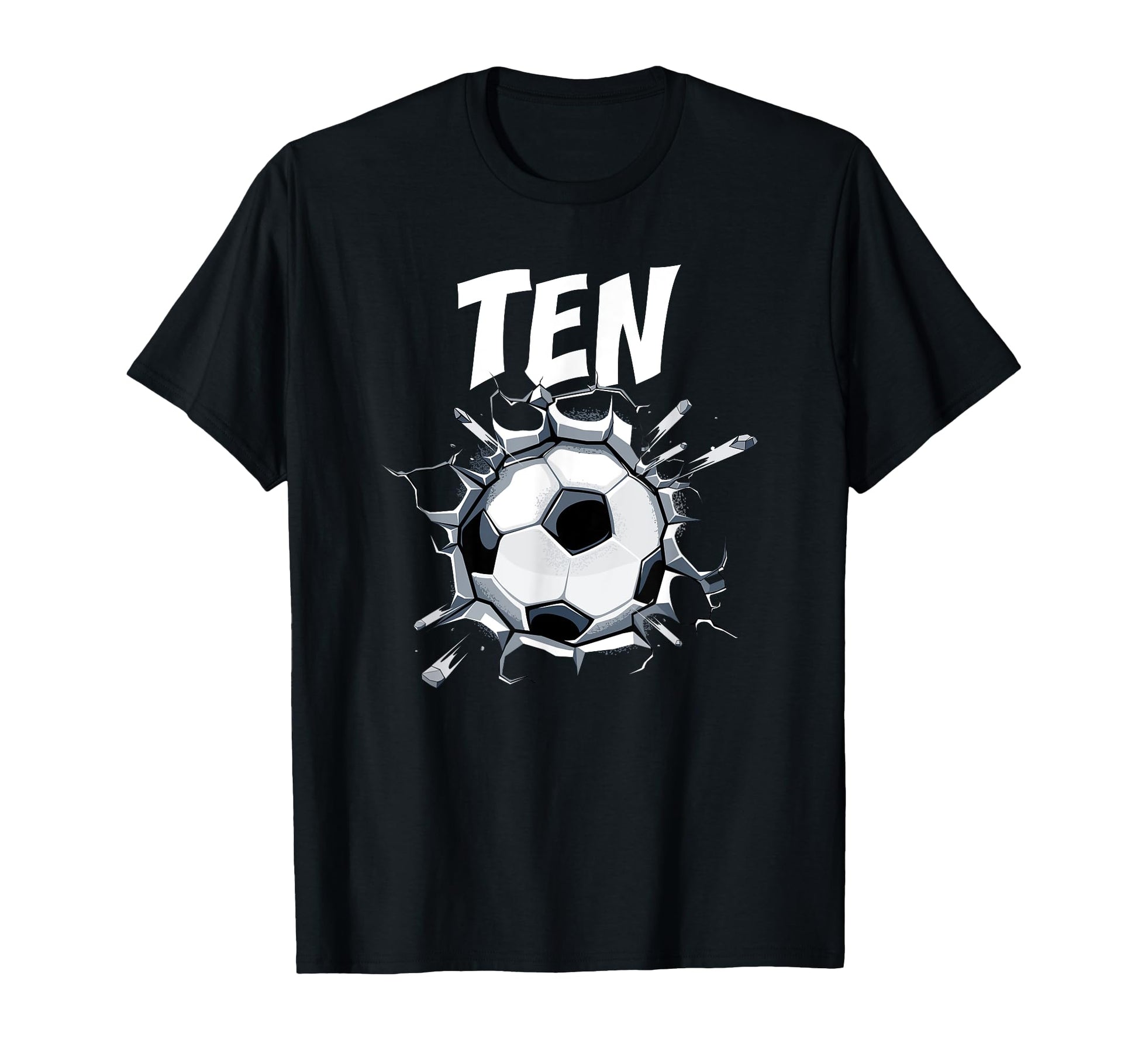 10 Year Old Soccer Birthday Party T-Shirt - Fun Novelty Design Men Women - T-Shirt, Sweatshirt, Hoodie
