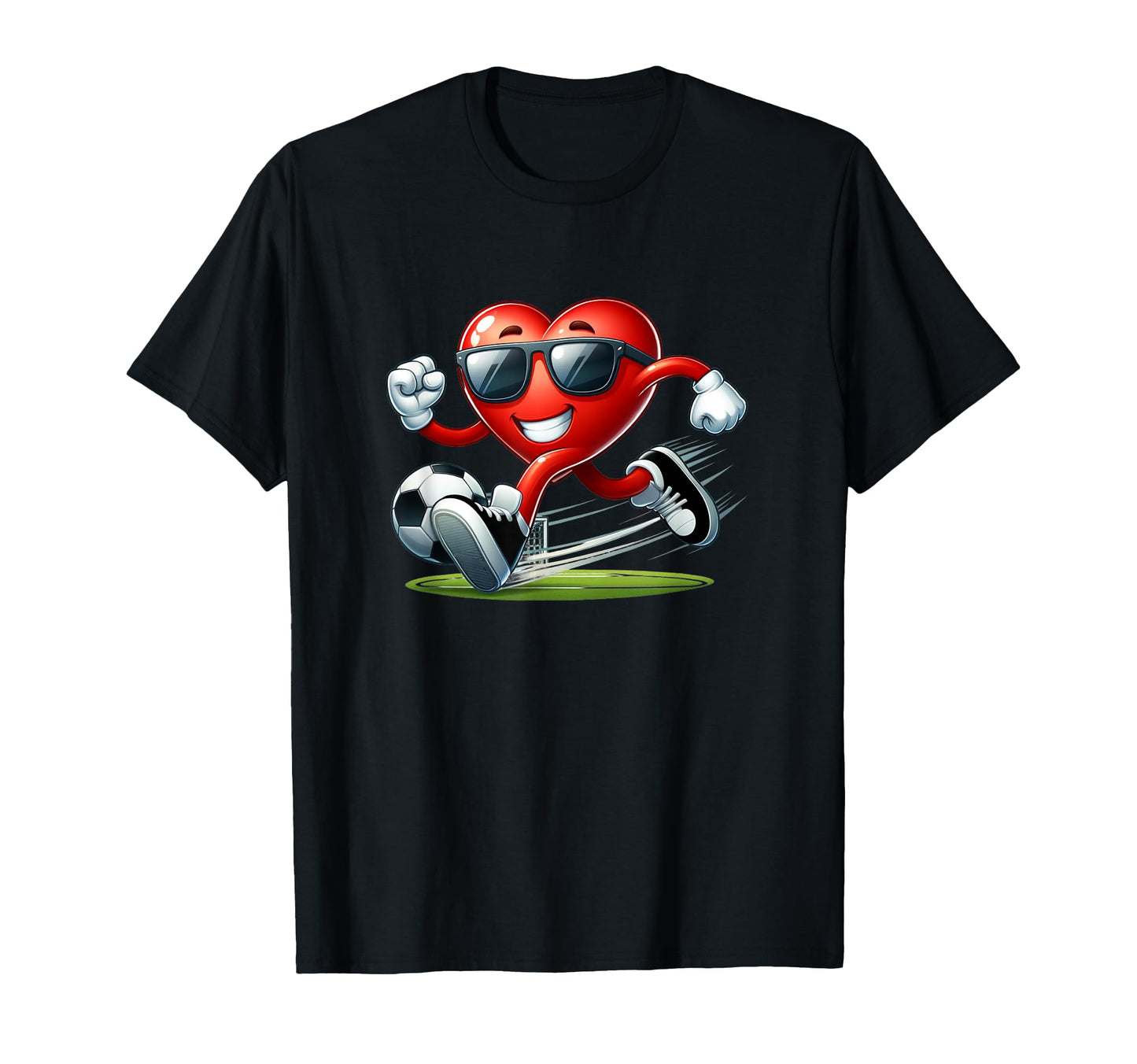 My Heart Playing Soccer T-Shirt - Casual Everyday Wear for Adults - T-Shirt, Sweatshirt, Hoodie